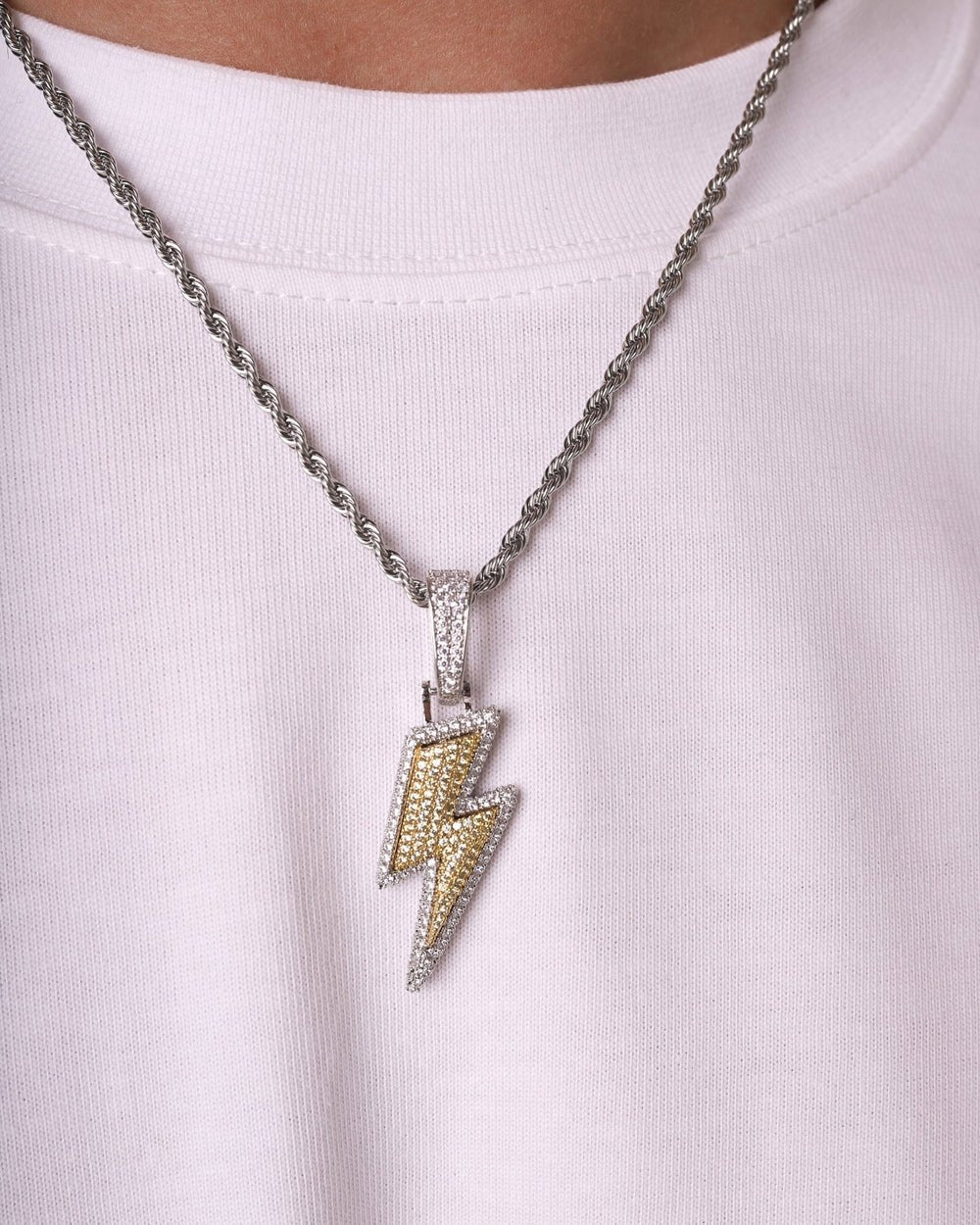 BLITZ PIECE PENDANT. - WHITE GOLD - Drippy Amsterdam