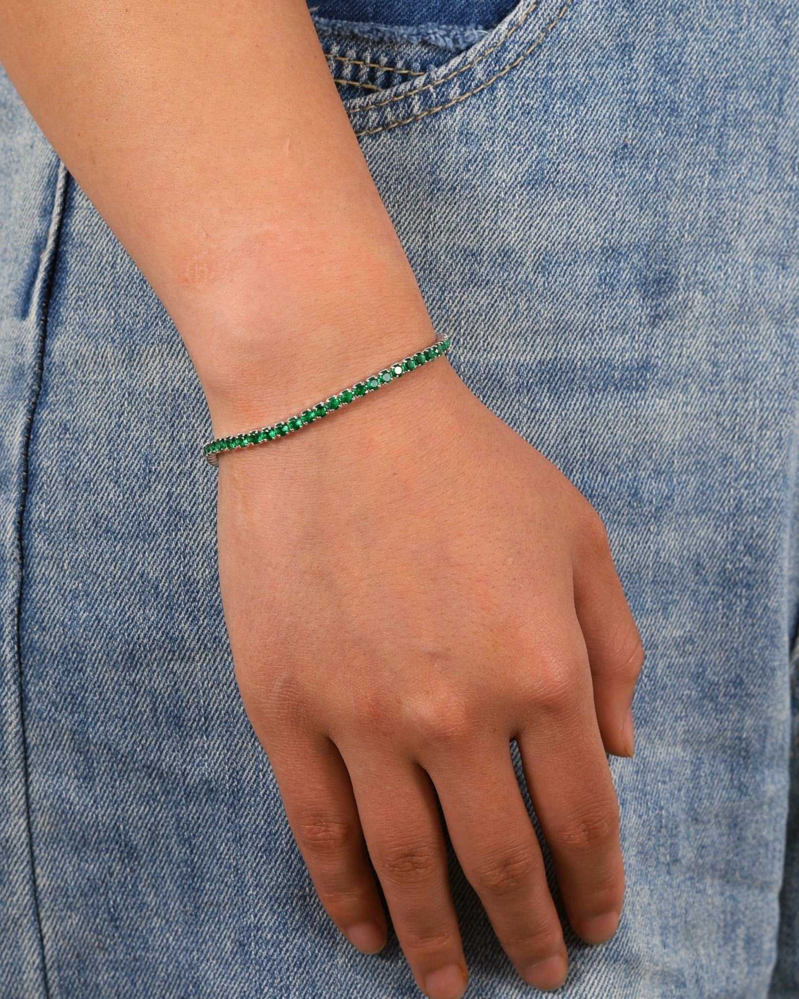EMERALD ICE BRACELET. - 3MM - Drippy Amsterdam