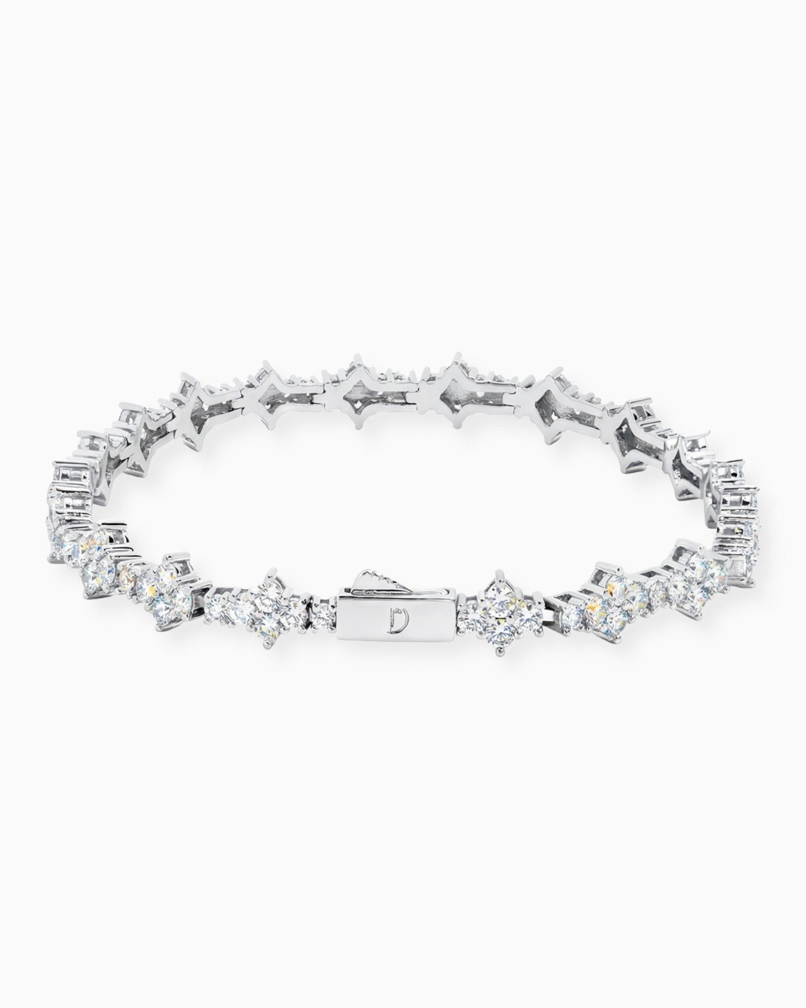 HONEYCOMB BRACELET. - 3MM WHITE GOLD | Drippy Amsterdam