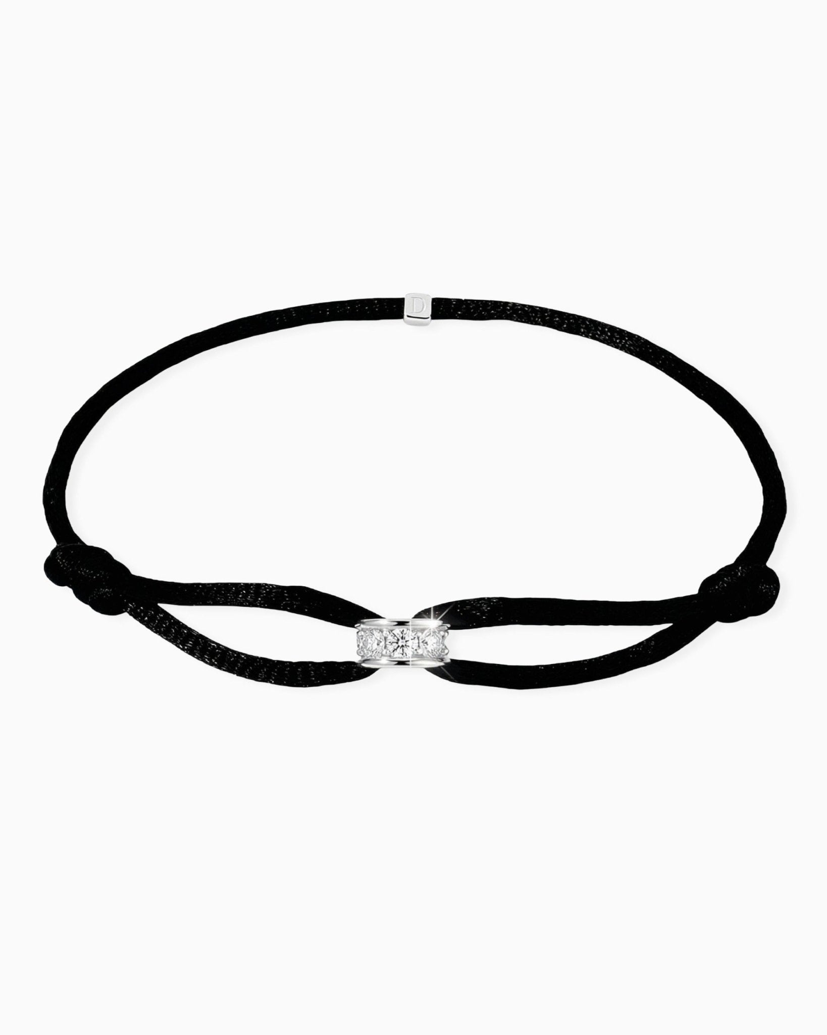 MOISSANITE THICK INFINITY RING CORD