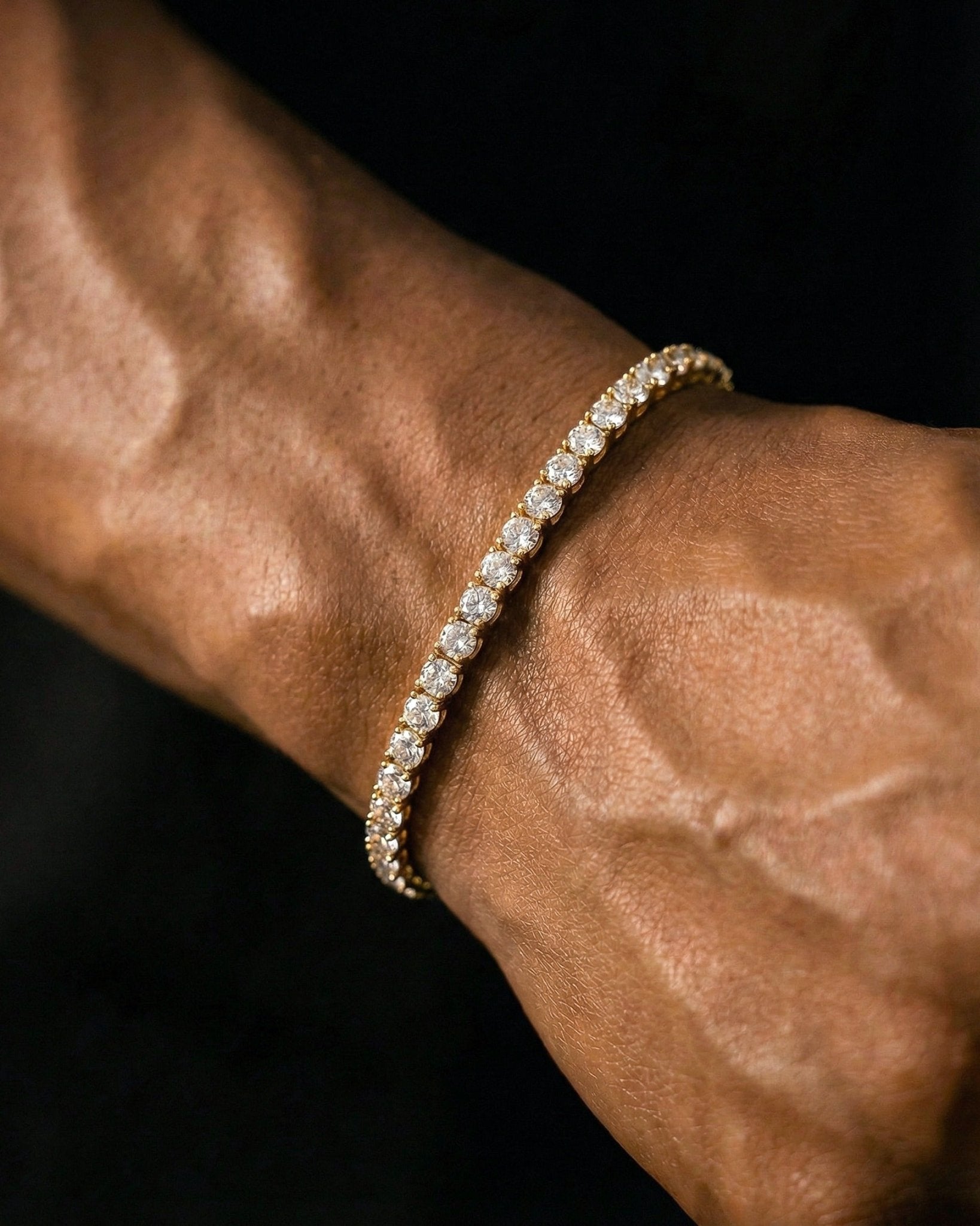 TENNISBOY BRACELET. - 4MM GOLD - Drippy Amsterdam