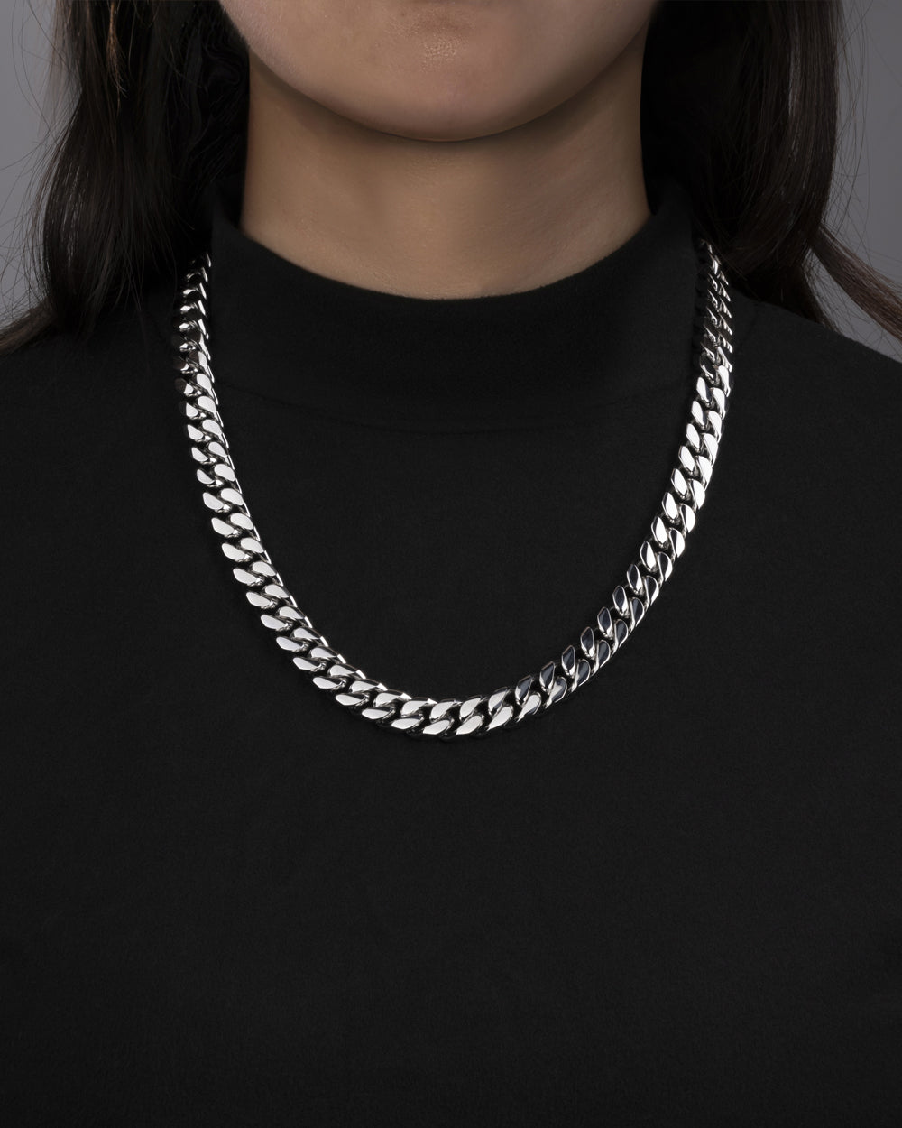 BOXED CLEAN CUBANA CHAIN. - 12MM WHITE GOLD - Drippy Amsterdam