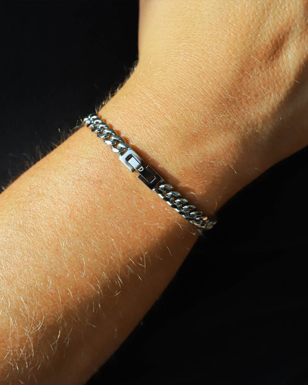 CLEAN CUBANA BRACELET. - 6MM WHITE GOLD - Drippy Amsterdam