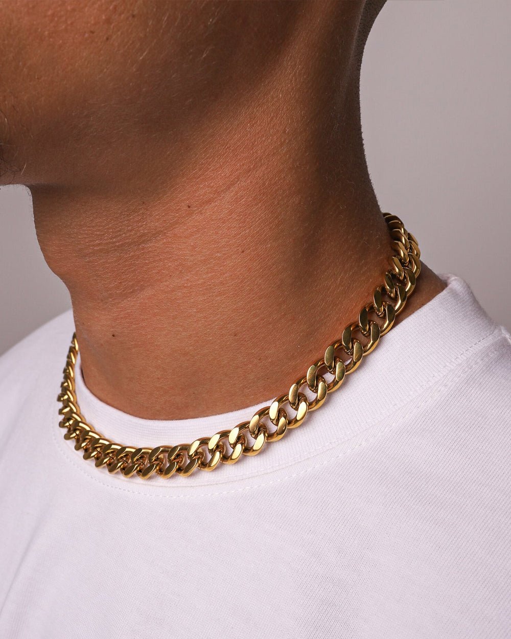 CLEAN CUBANA CHAIN. - 12MM 18K GOLD - Drippy Amsterdam