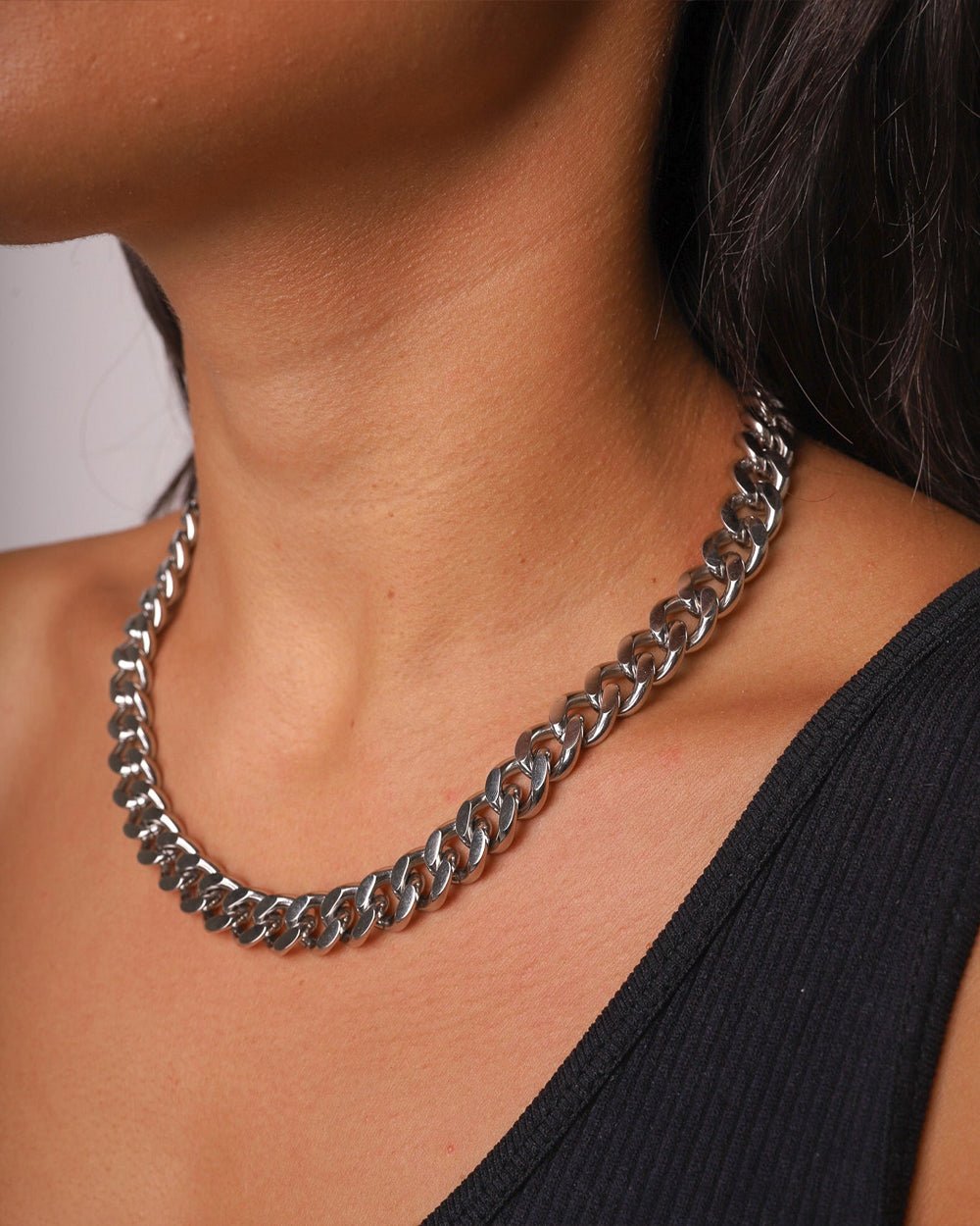 CLEAN CUBANA CHAIN. - 12MM WHITE GOLD - Drippy Amsterdam