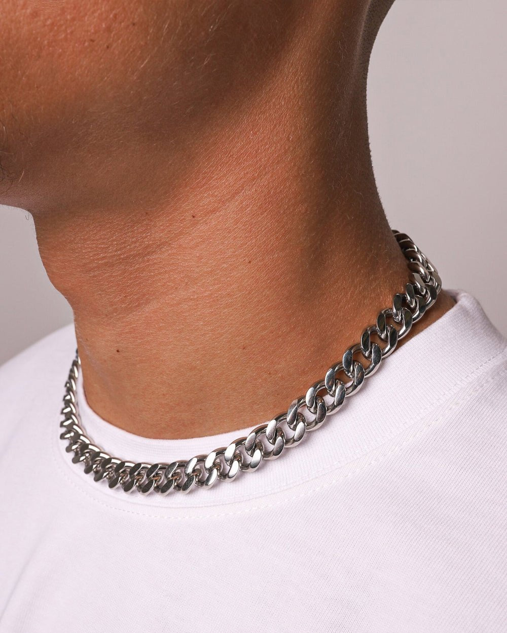 CLEAN CUBANA CHAIN. - 12MM WHITE GOLD - Drippy Amsterdam