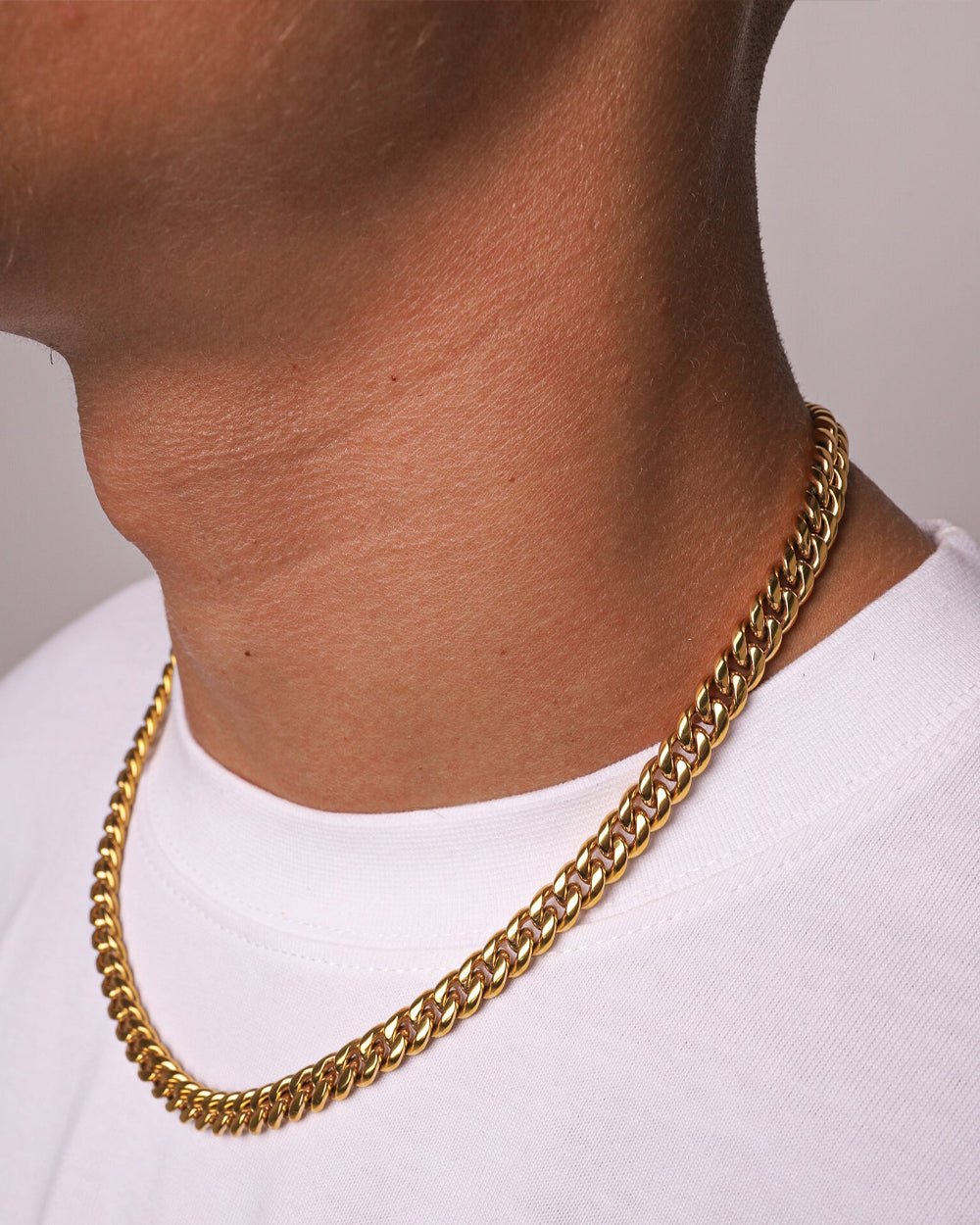 CLEAN CUBANA CHAIN. - 6MM 18K GOLD - Drippy Amsterdam
