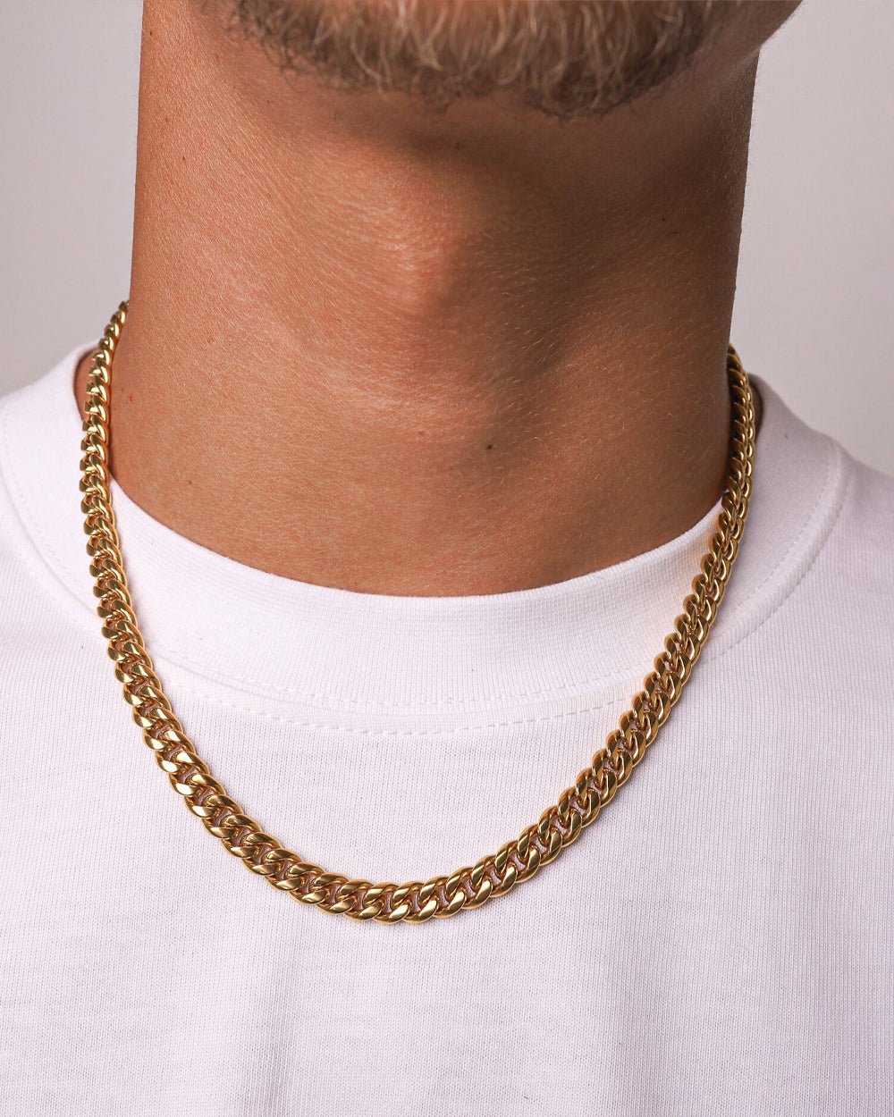 CLEAN CUBANA CHAIN. - 6MM 18K GOLD - Drippy Amsterdam