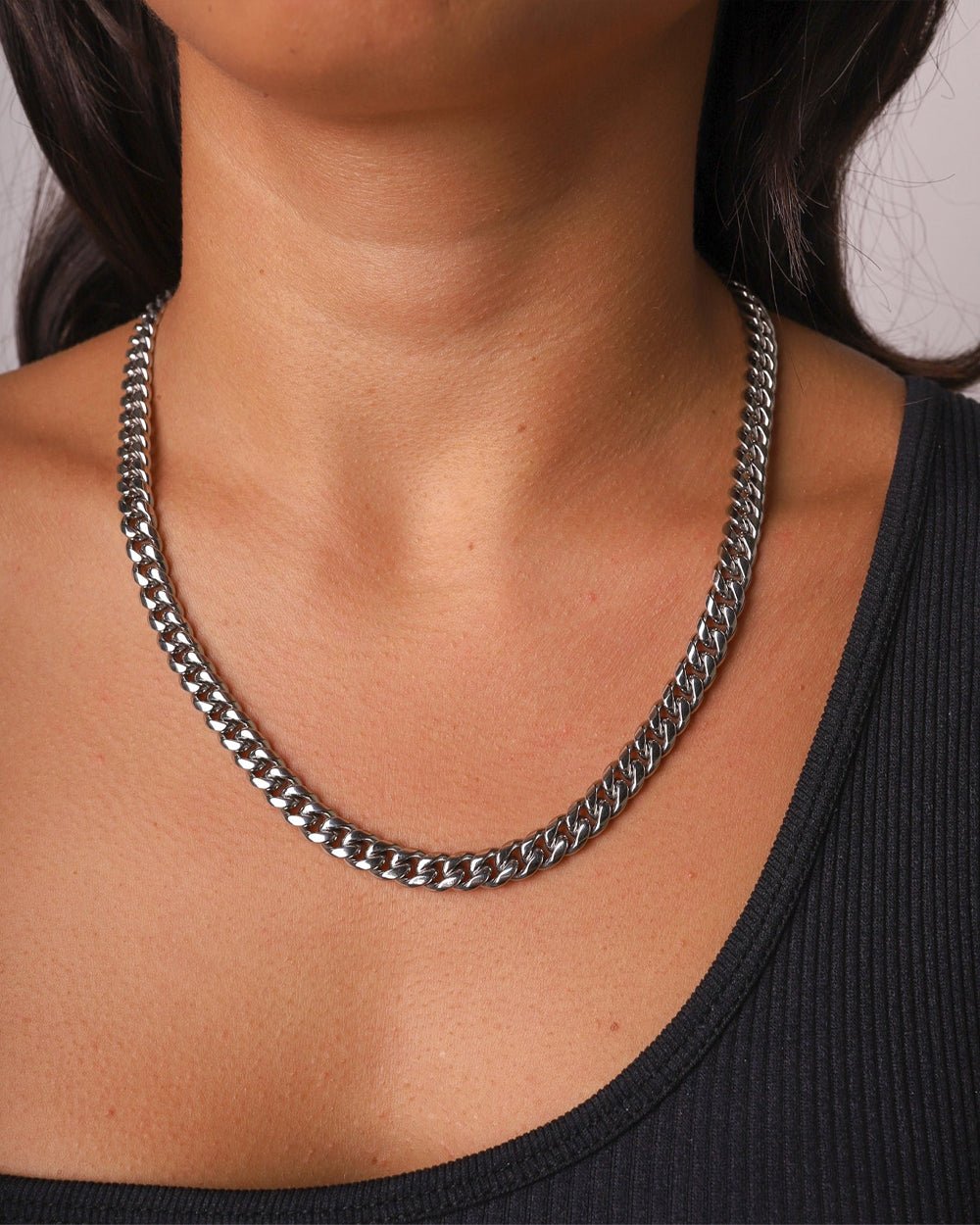 CLEAN CUBANA CHAIN. - 6MM WHITE GOLD - Drippy Amsterdam