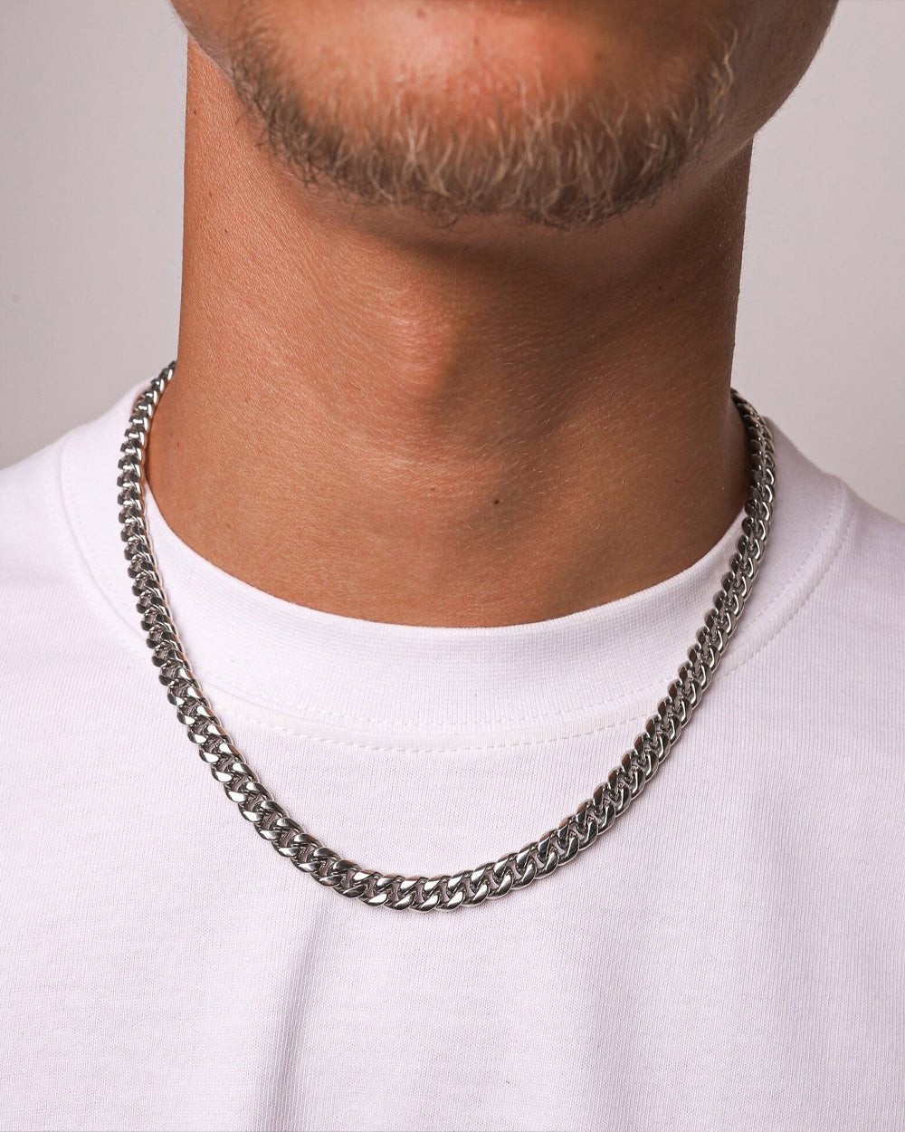 CLEAN CUBANA CHAIN. - 6MM WHITE GOLD - Drippy Amsterdam