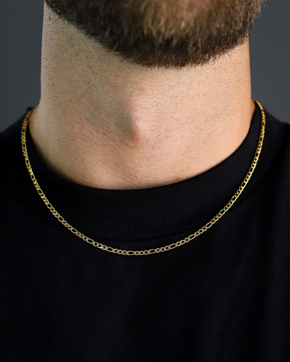 CLEAN FIGARO CHAIN. - 3MM 18K GOLD - Drippy Amsterdam