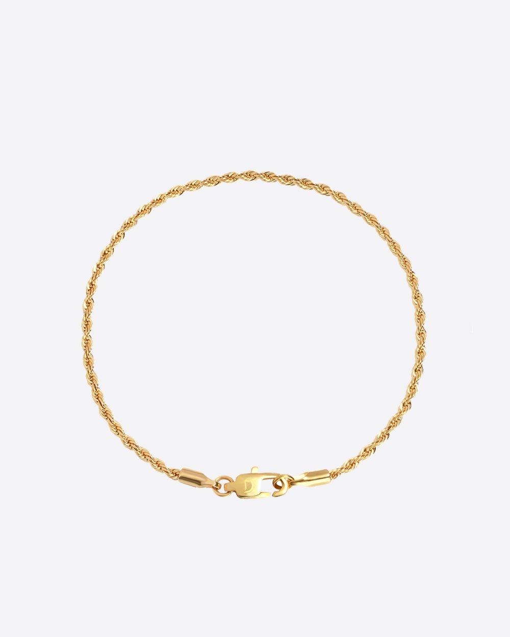 CLEAN ROPE BRACELET. 2MM 18K GOLD Drippy Amsterdam