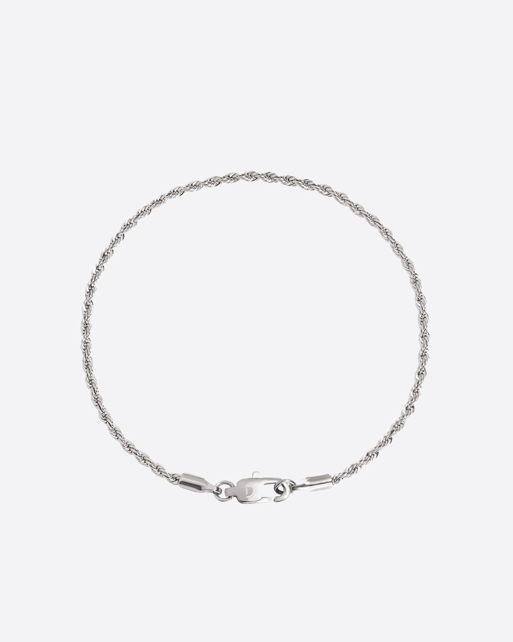 CLEAN ROPE BRACELET. 2MM WHITE GOLD Drippy Amsterdam