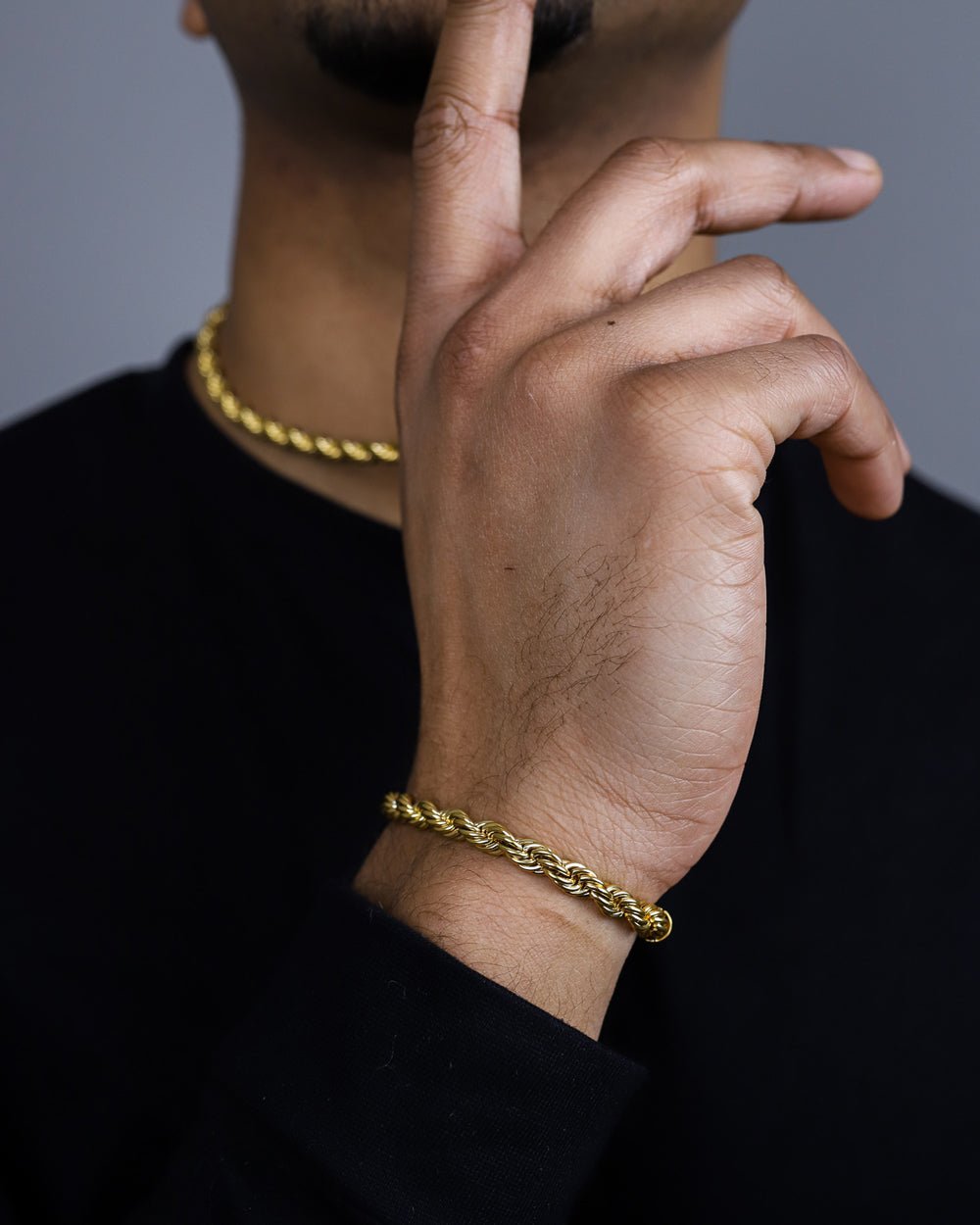 CLEAN ROPE BRACELET. - 6MM 18K GOLD - Drippy Amsterdam