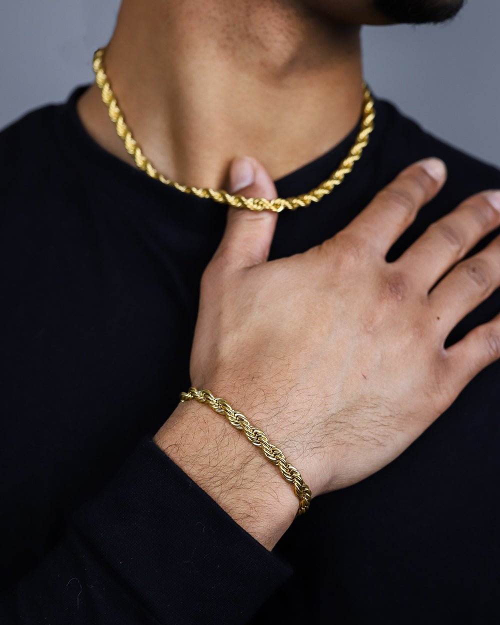 CLEAN ROPE BRACELET. - 6MM 18K GOLD - Drippy Amsterdam