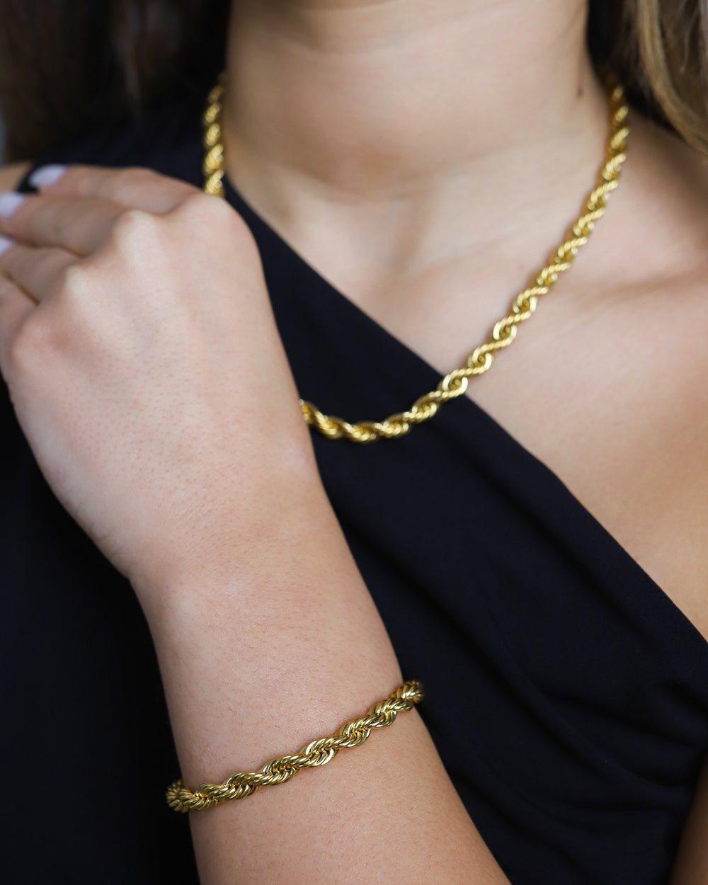 CLEAN ROPE BRACELET. - 6MM 18K GOLD - Drippy Amsterdam