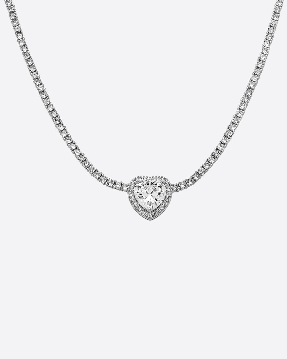 HEART CHOKER. WHITE GOLD Drippy Amsterdam