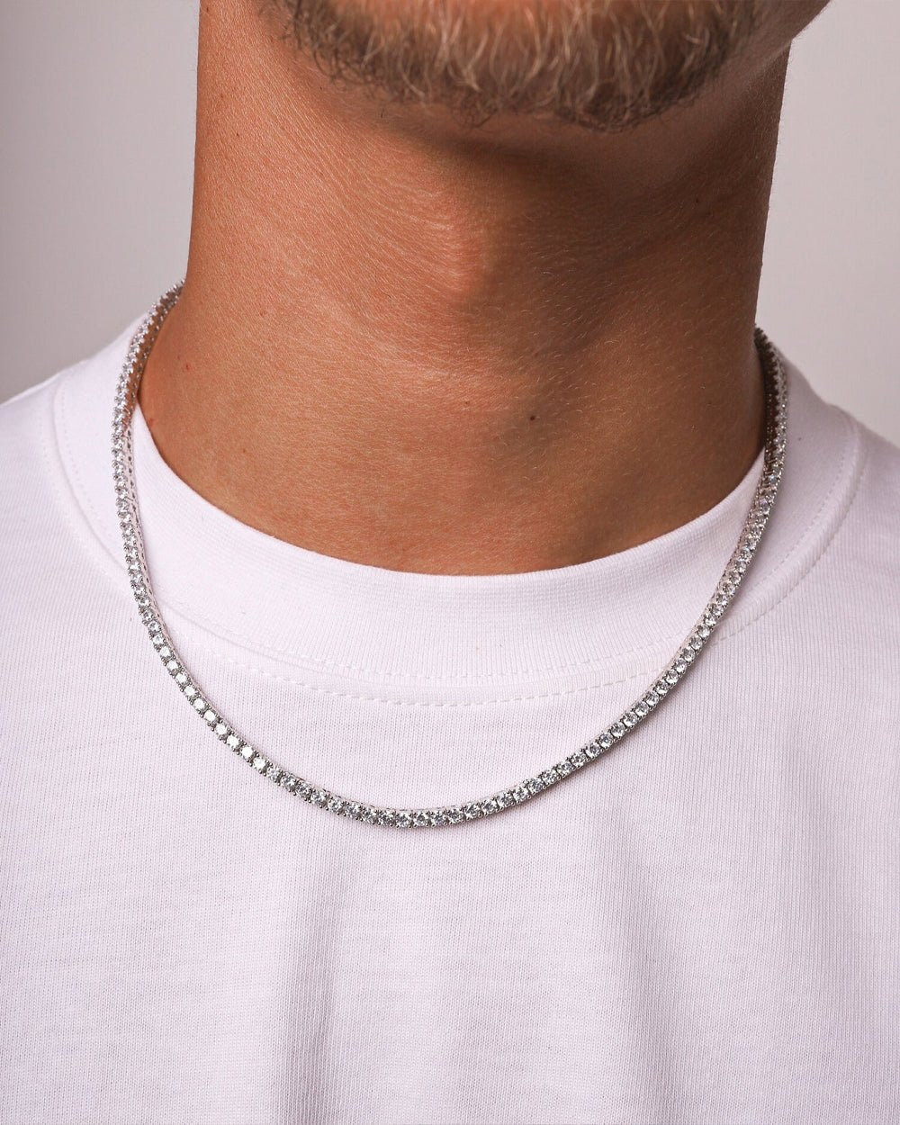 ICE BREAKER CHAIN. - 3MM WHITE GOLD - Drippy Amsterdam