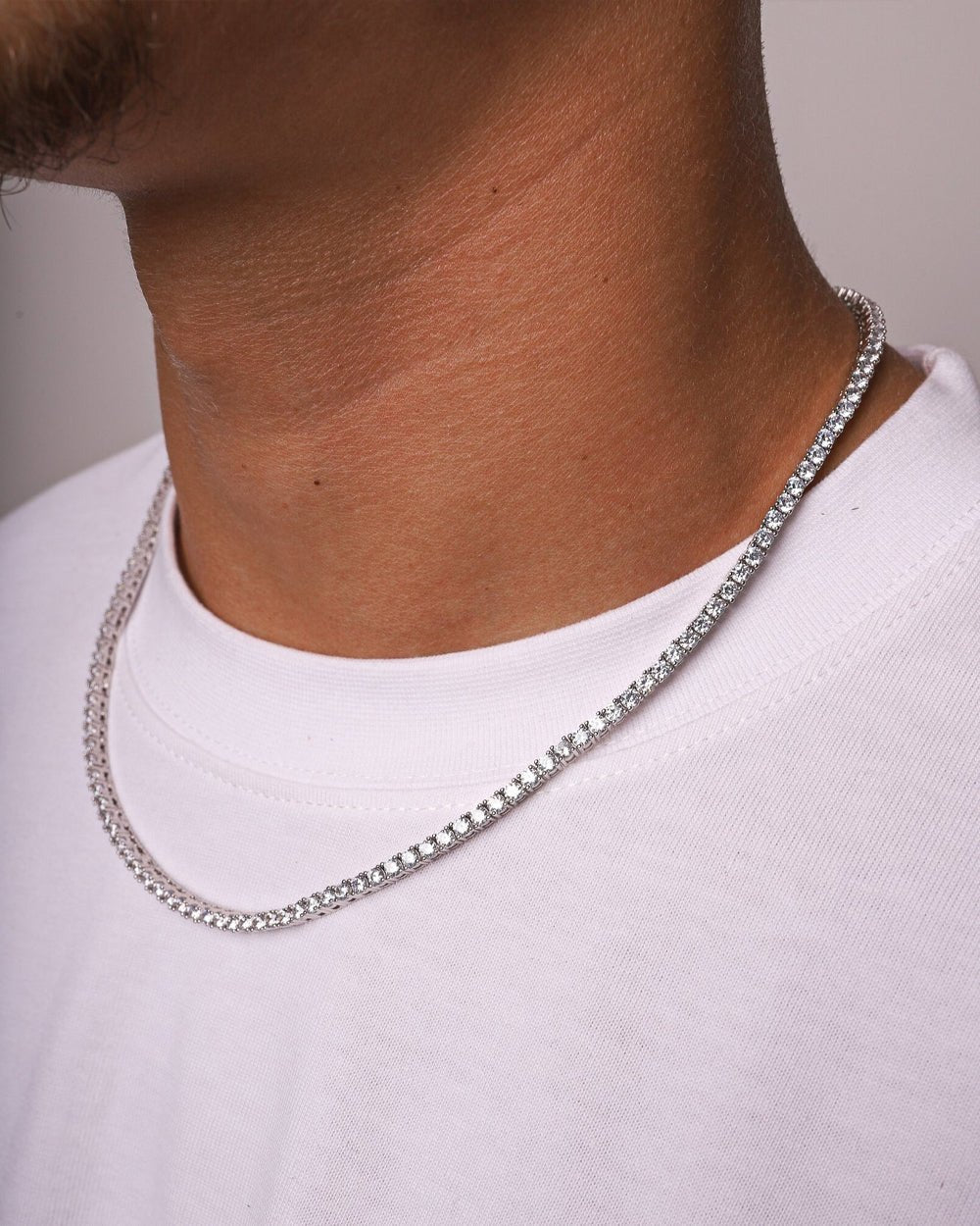 ICE BREAKER CHAIN. - 3MM WHITE GOLD - Drippy Amsterdam