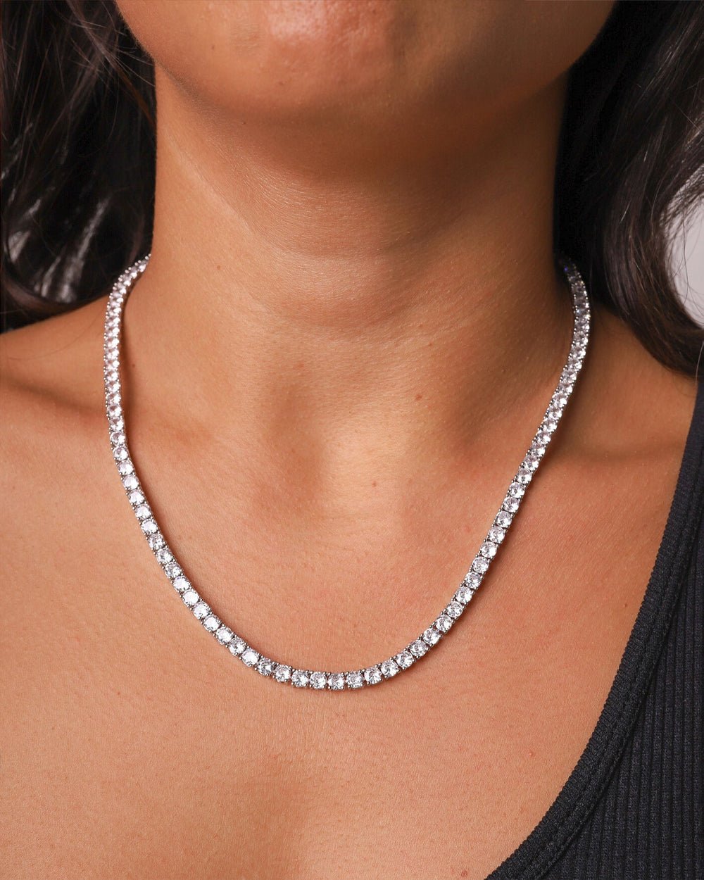 ICE BREAKER CHAIN. - 4MM WHITE GOLD - Drippy Amsterdam