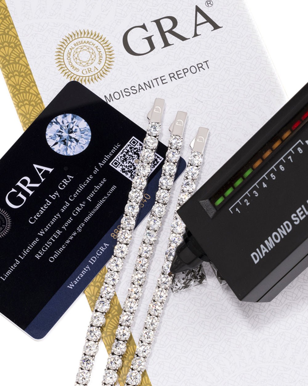 MOISSANITE TENNIS BRACELET. - 5MM 925 SILVER - Drippy Amsterdam