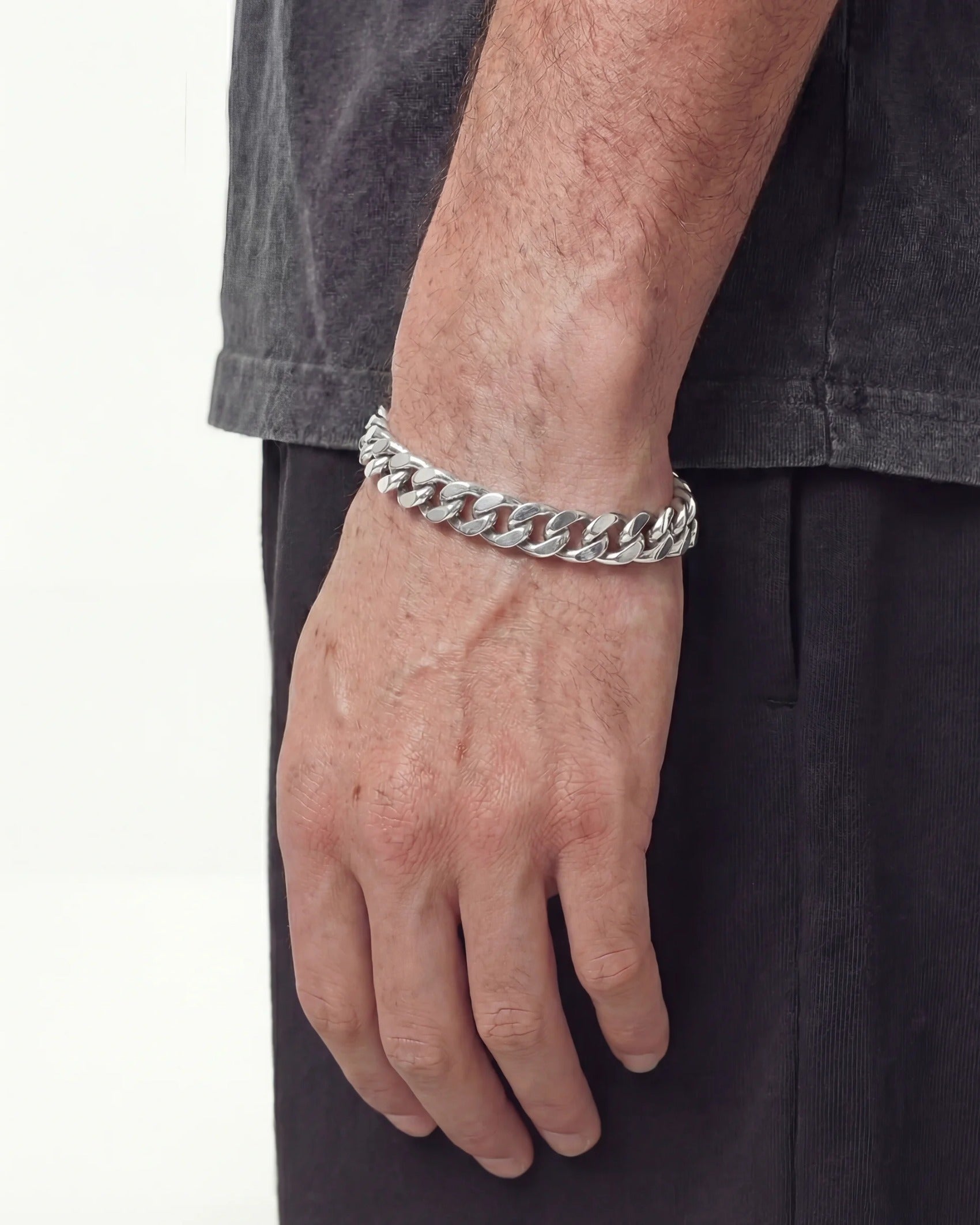 CLEAN CUBANA BRACELET. - 12MM