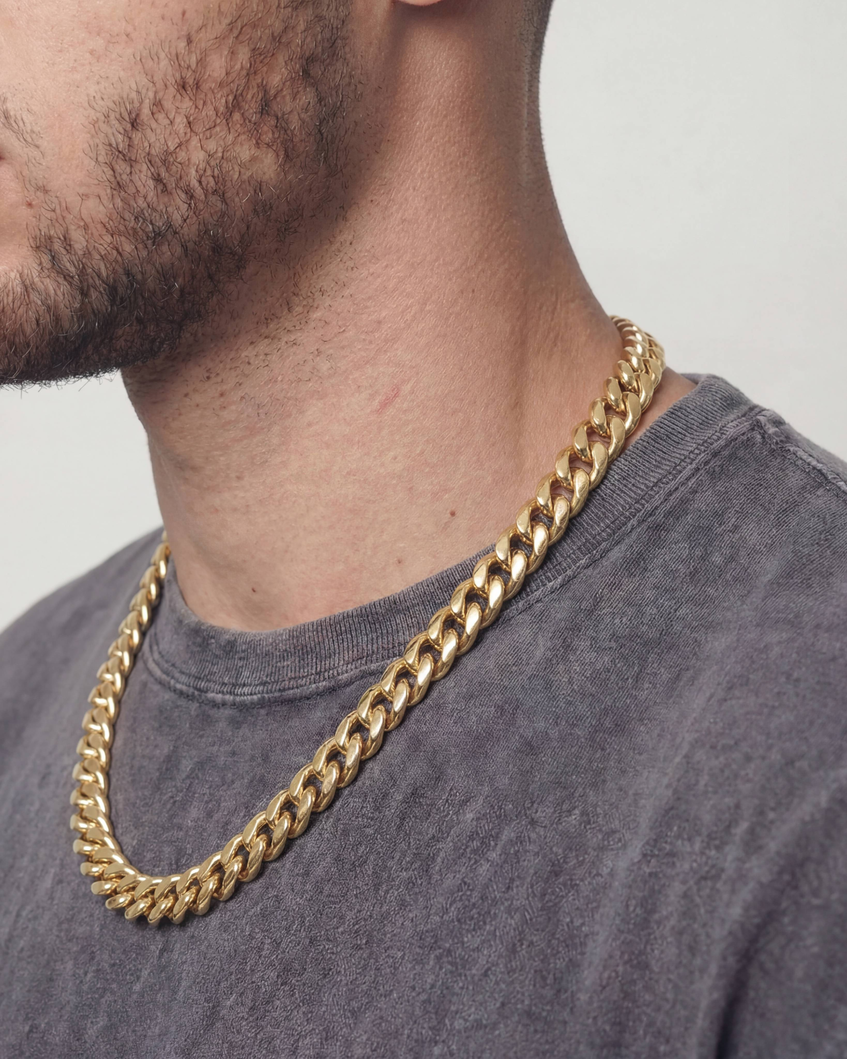 CLEAN CUBANA CHAIN. - 12MM GOLD