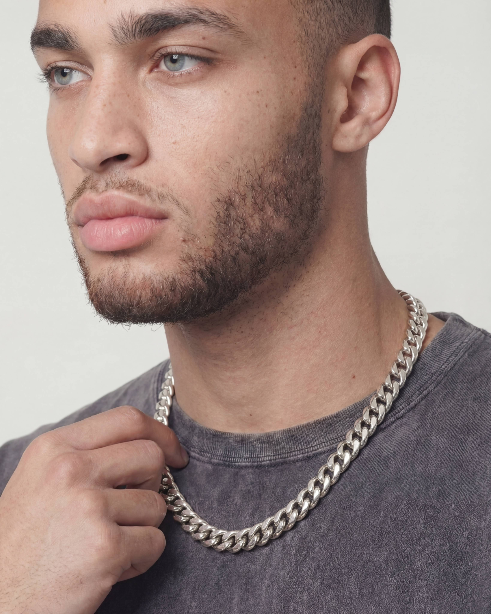 CLEAN CUBANA CHAIN. - 12MM