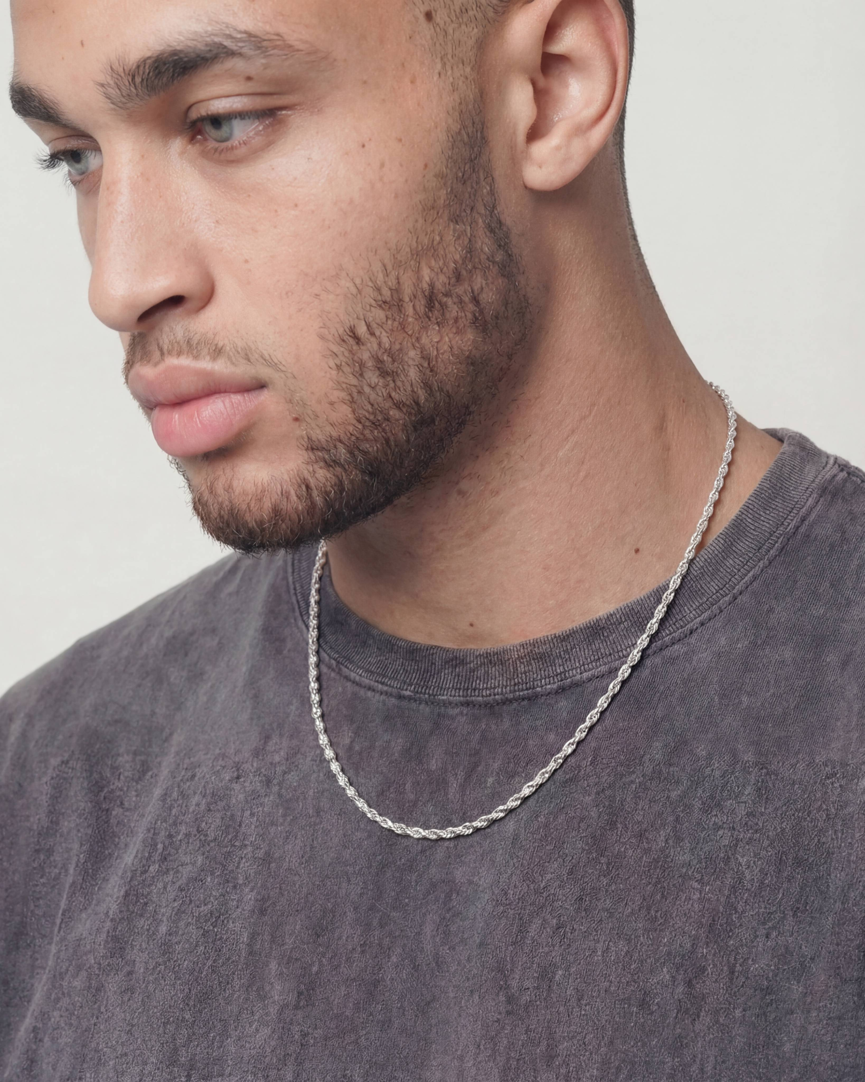 CLEAN ROPE CHAIN 925. - 3MM