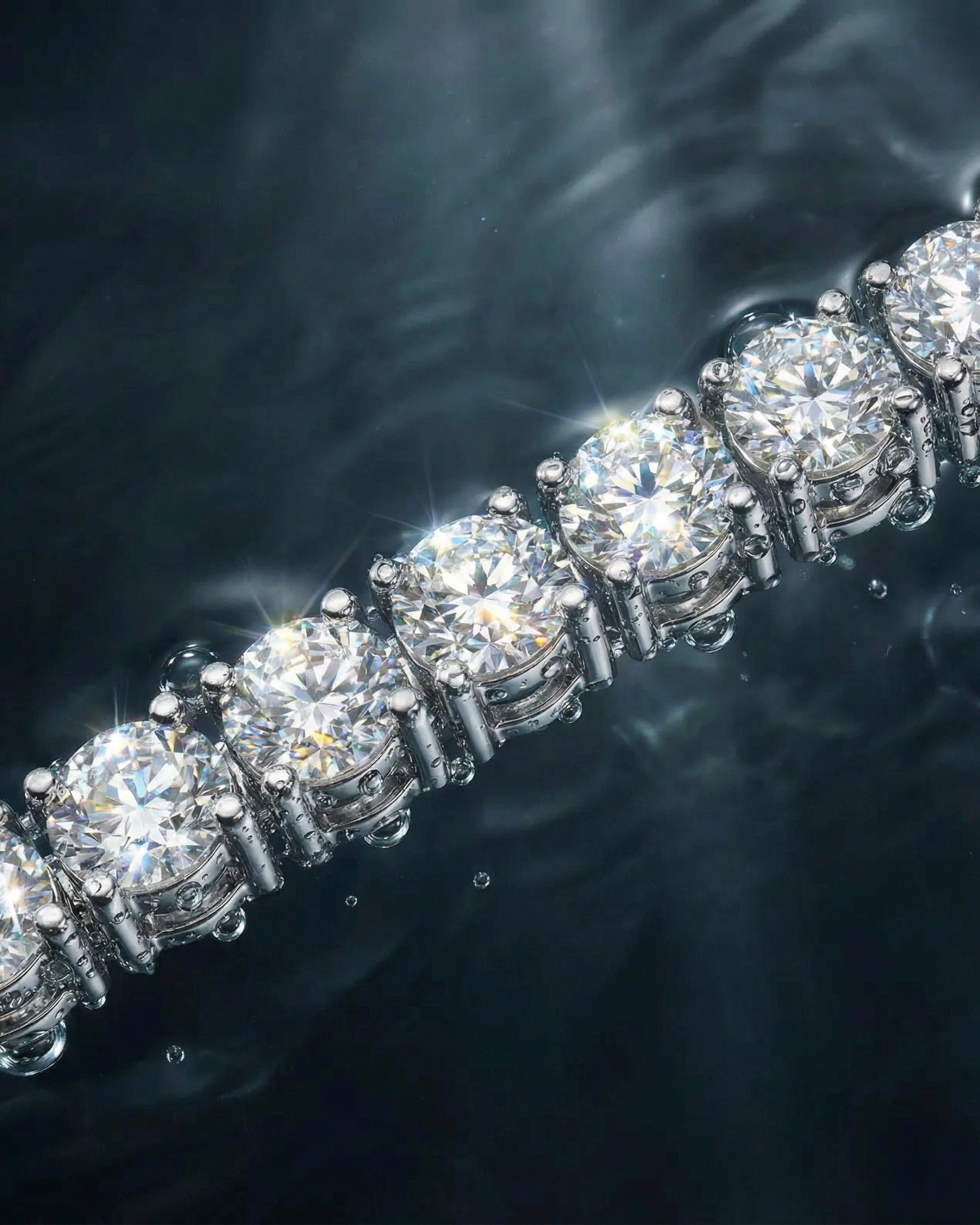 アクセサリー DrippyAmsterdam tennis bracelet&necklace TENNISBOY. - 5MM WHITE GOLD | Drippy Amsterdam