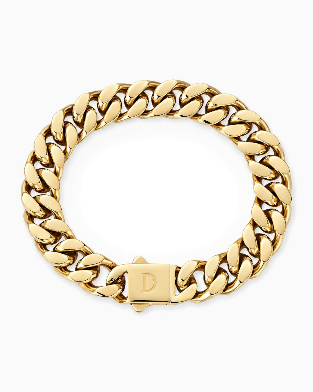 CLEAN BOXED CUBANA BRACELET. - 11MM GOLD