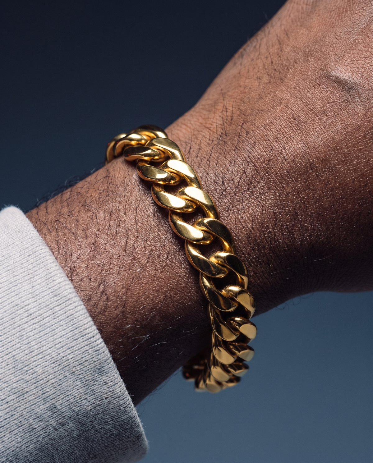 CLEAN CUBANA BRACELET. - 12MM GOLD