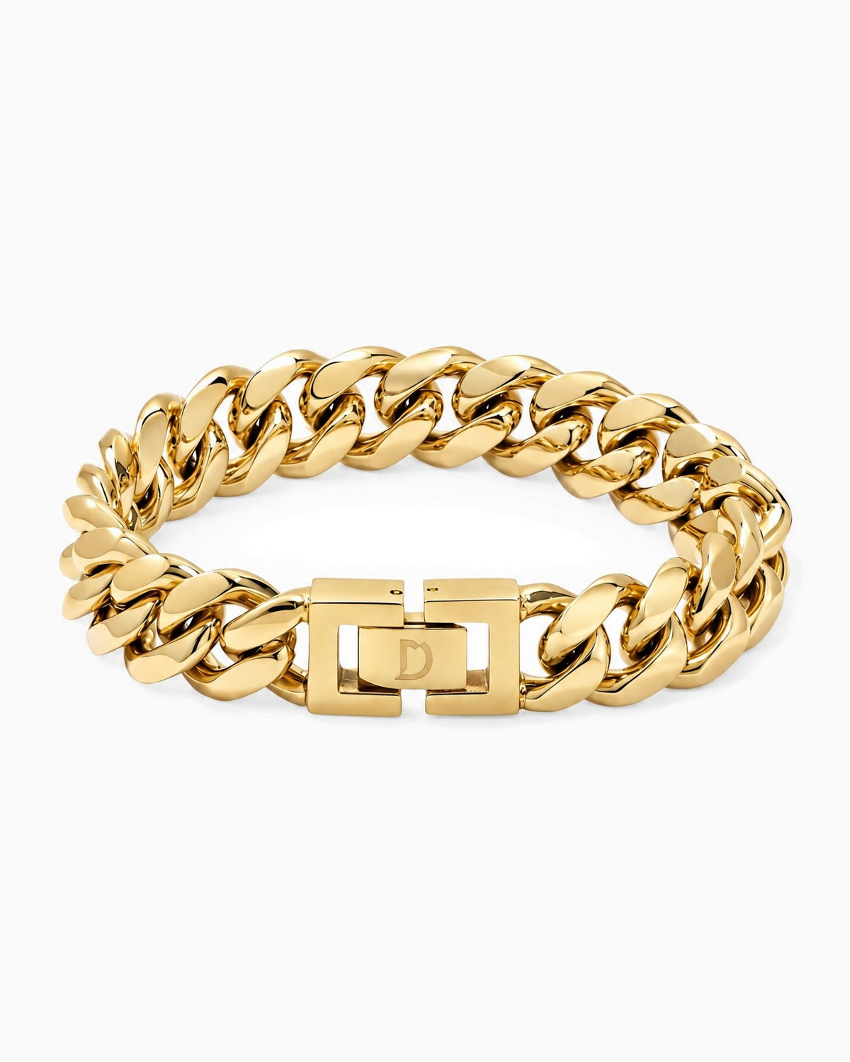 CLEAN CUBANA BRACELET. - 12MM GOLD