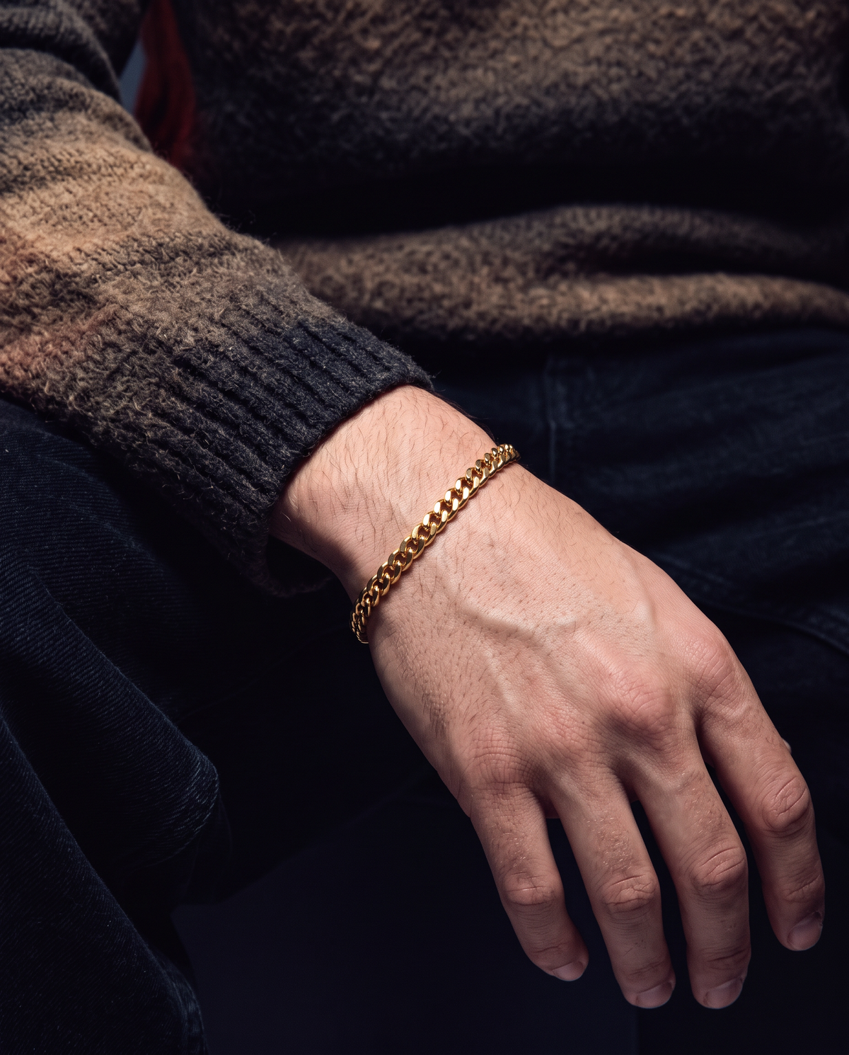CLEAN CUBANA BRACELET. - 4MM GOLD