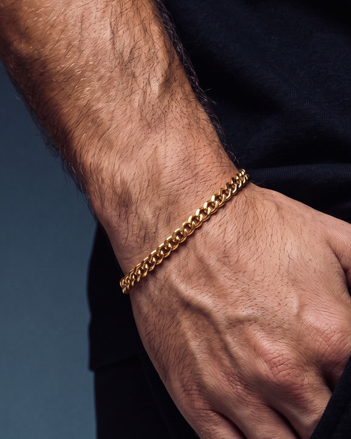 CLEAN CUBANA BRACELET. - 4MM GOLD - Drippy Amsterdam