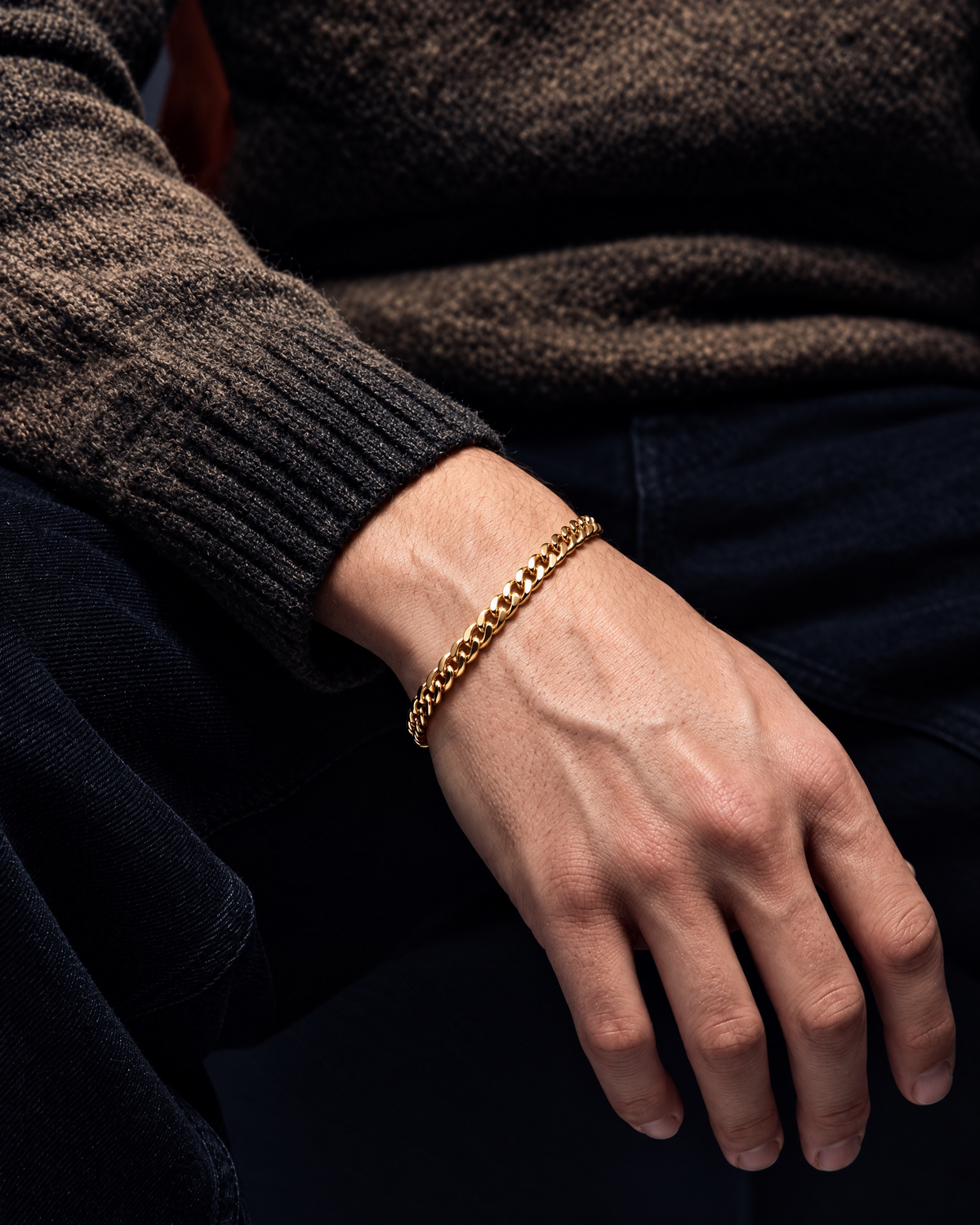 CLEAN CUBANA BRACELET. - 4MM GOLD - Drippy Amsterdam