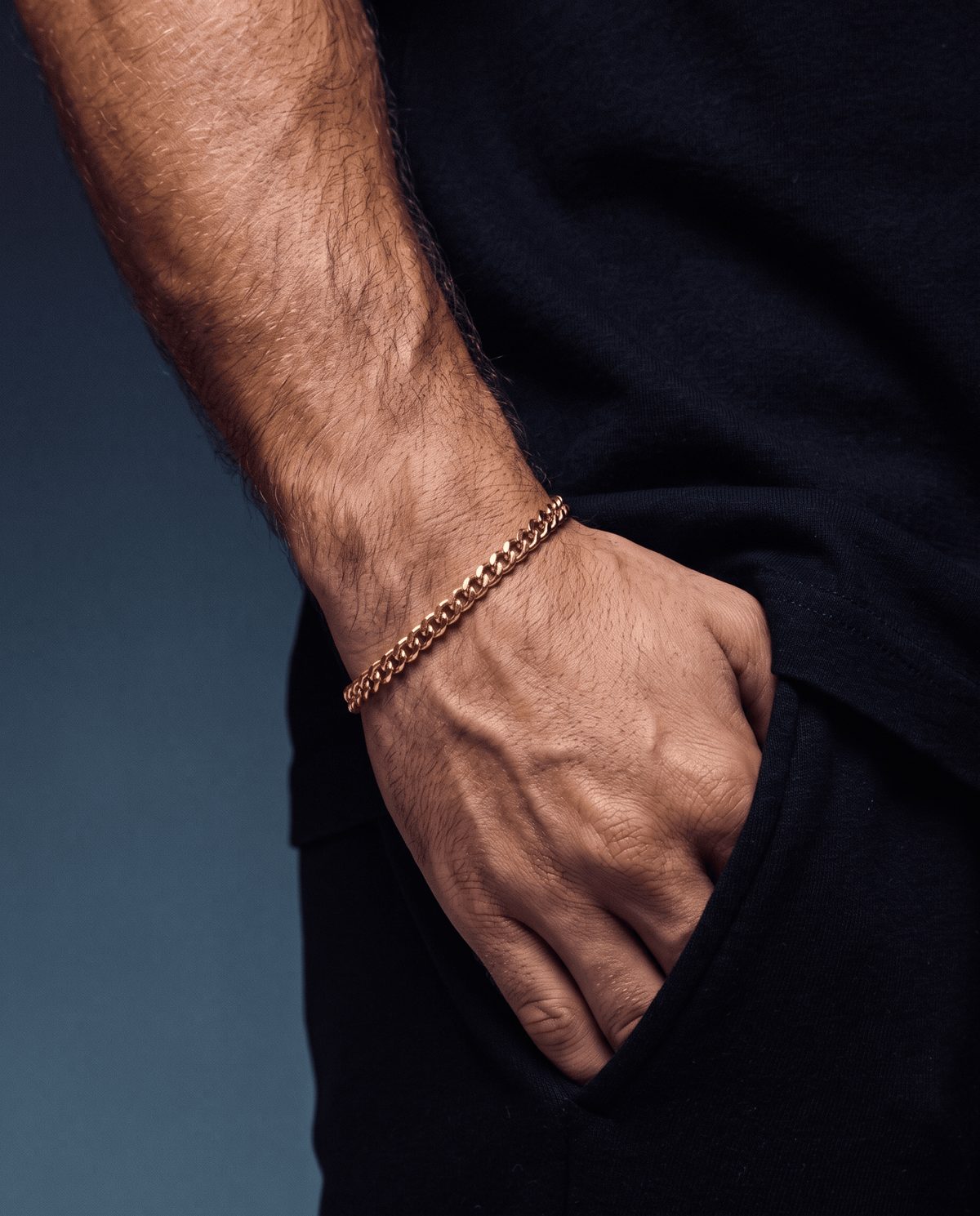 CLEAN CUBANA BRACELET. - 4MM GOLD - Drippy Amsterdam