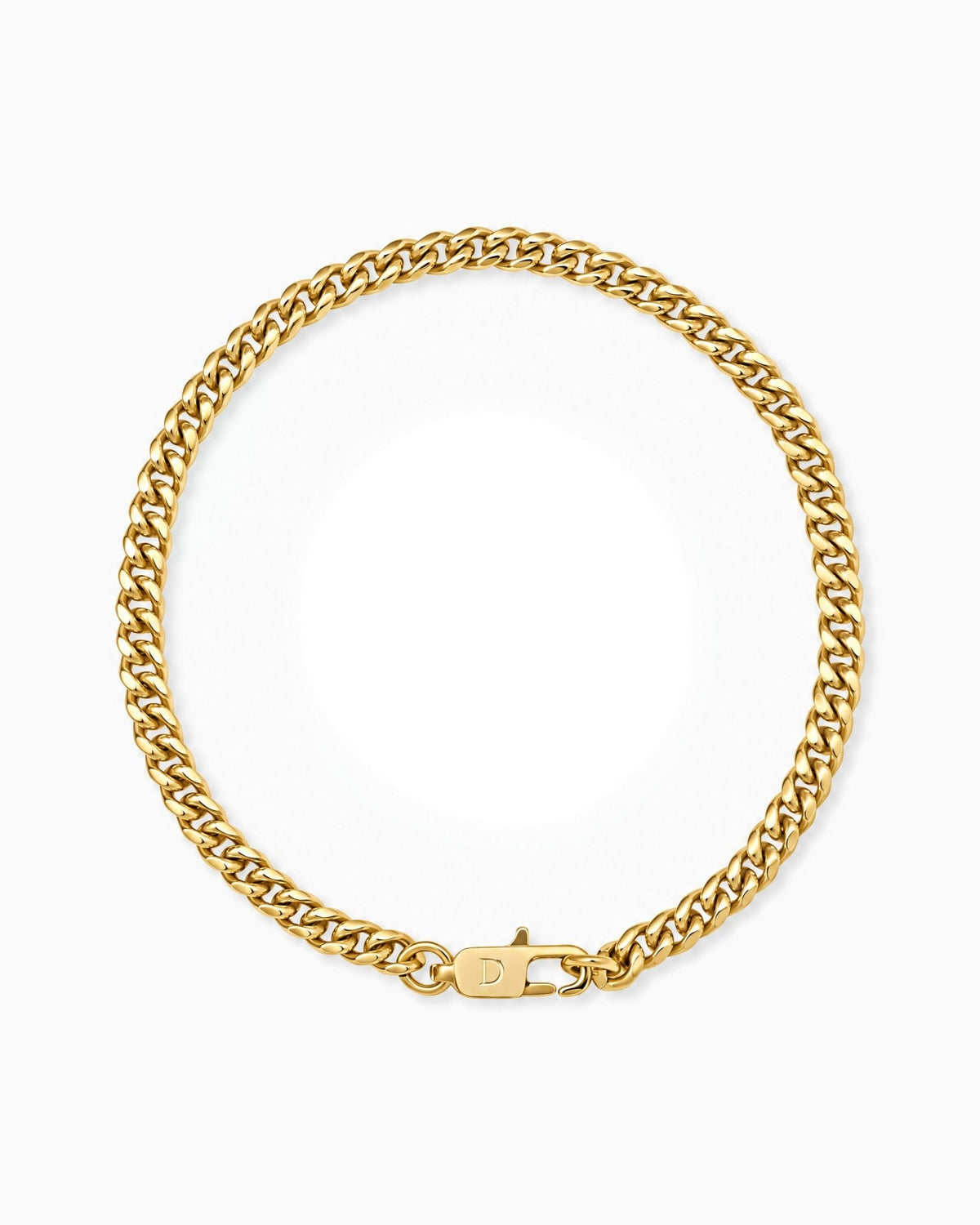 CLEAN CUBANA BRACELET. - 4MM GOLD - Drippy Amsterdam
