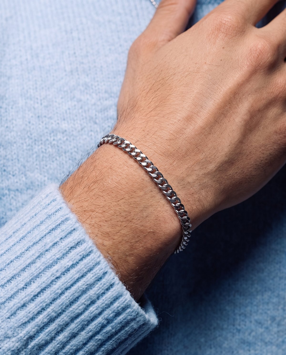 CLEAN CUBANA BRACELET. - 4MM