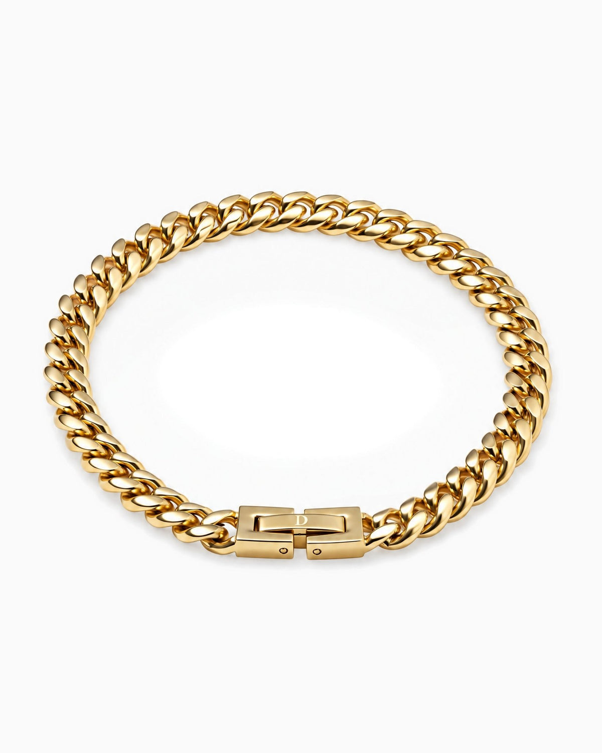 CLEAN CUBANA BRACELET. - 6MM GOLD - Drippy Amsterdam