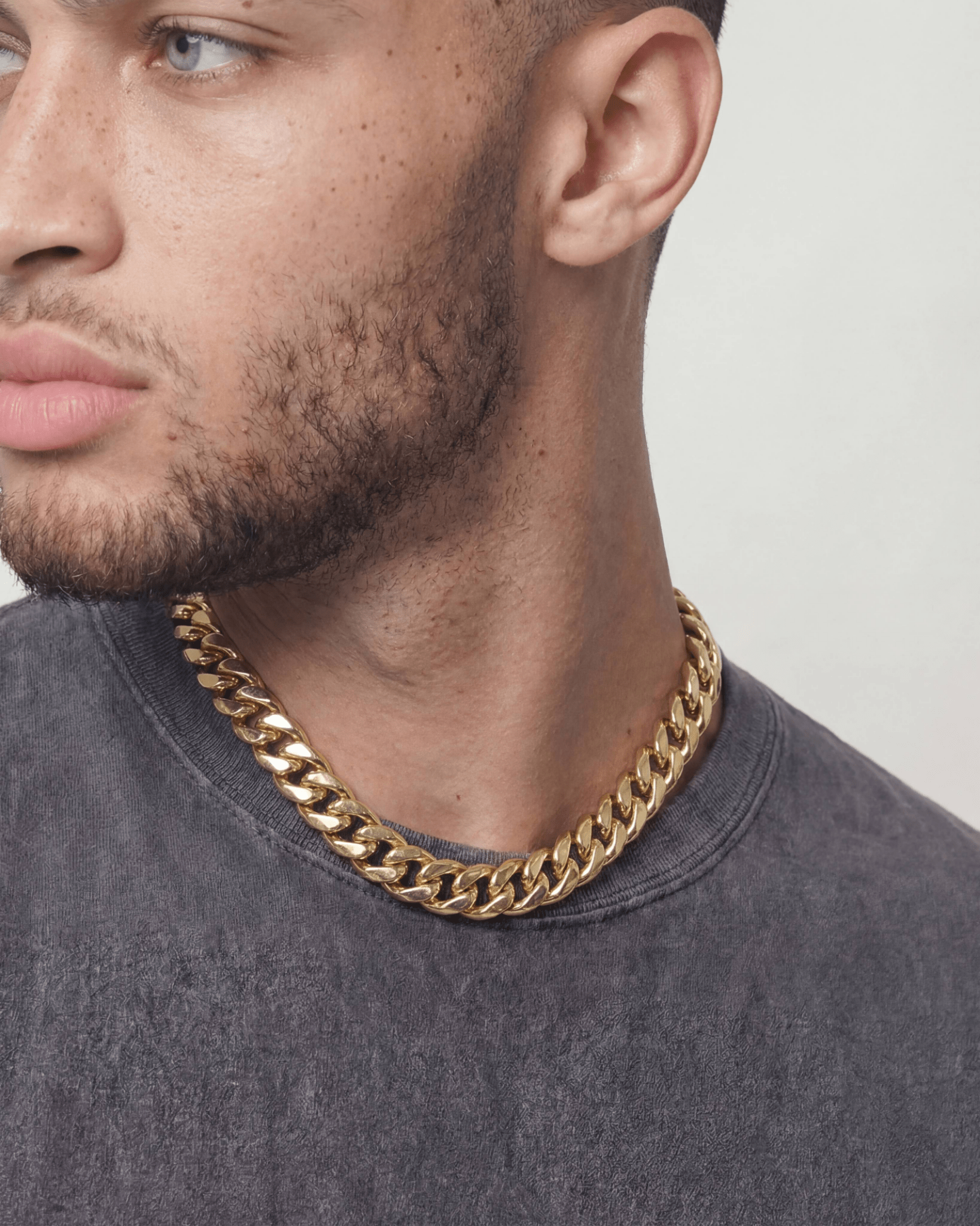 CLEAN CUBANA CHAIN. - 12MM GOLD - Drippy Amsterdam