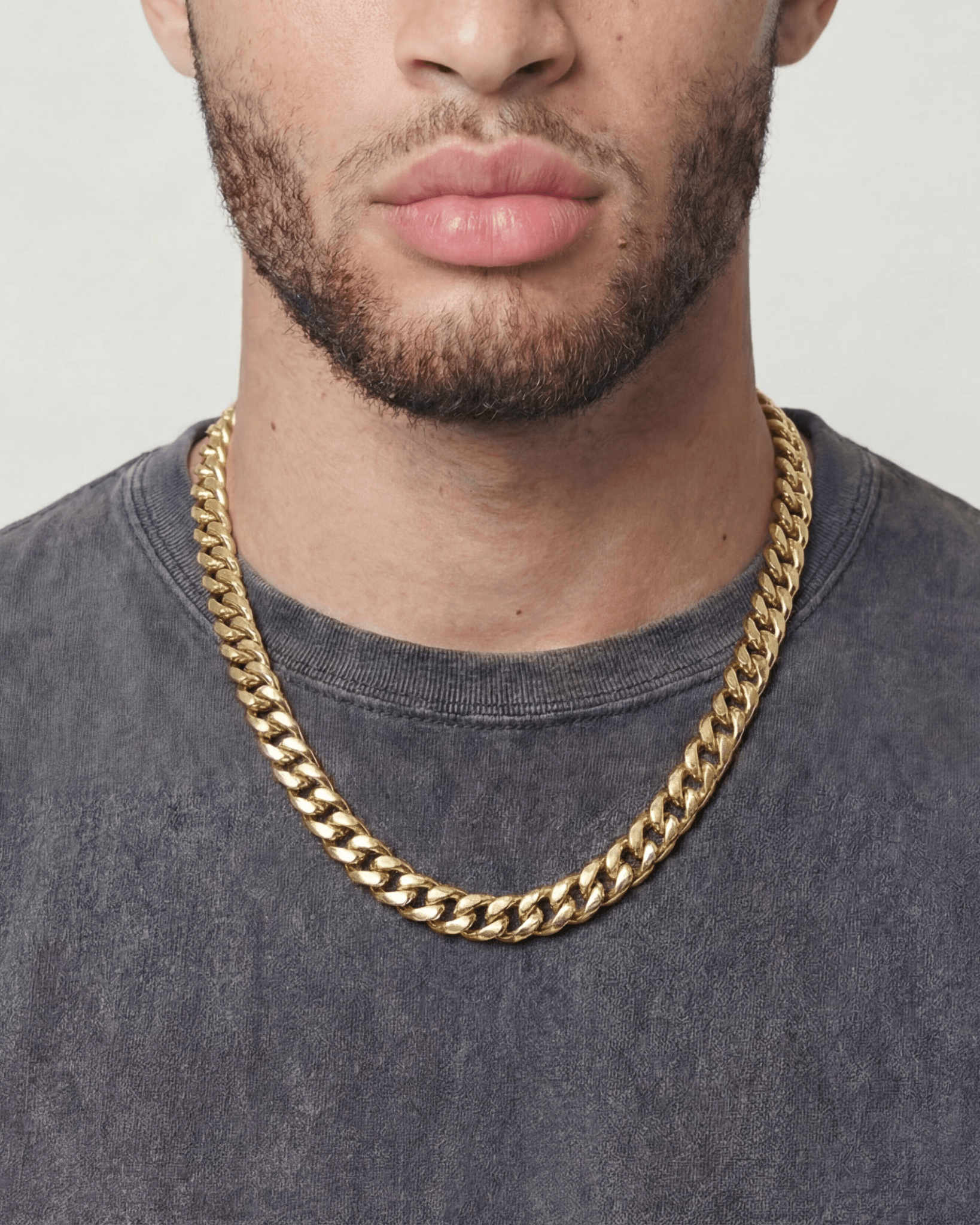 CLEAN CUBANA CHAIN. - 12MM GOLD - Drippy Amsterdam