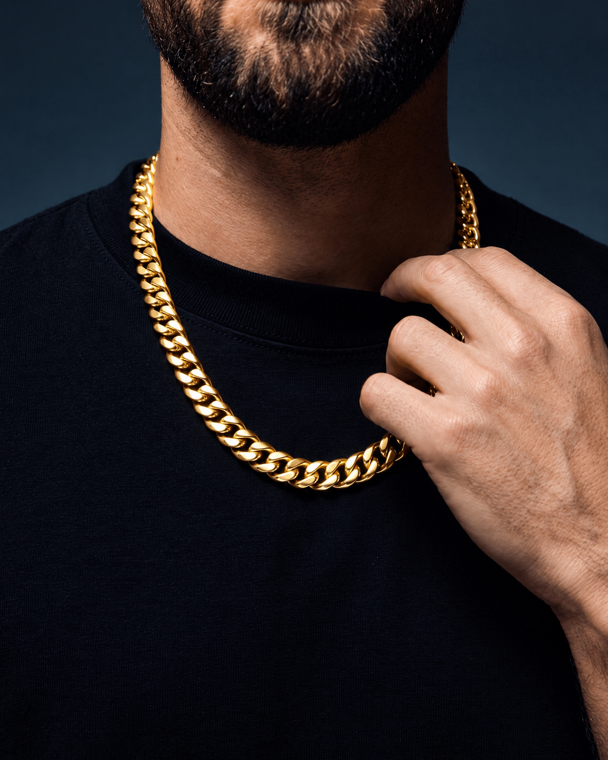 CLEAN CUBANA CHAIN. - 12MM GOLD - Drippy Amsterdam