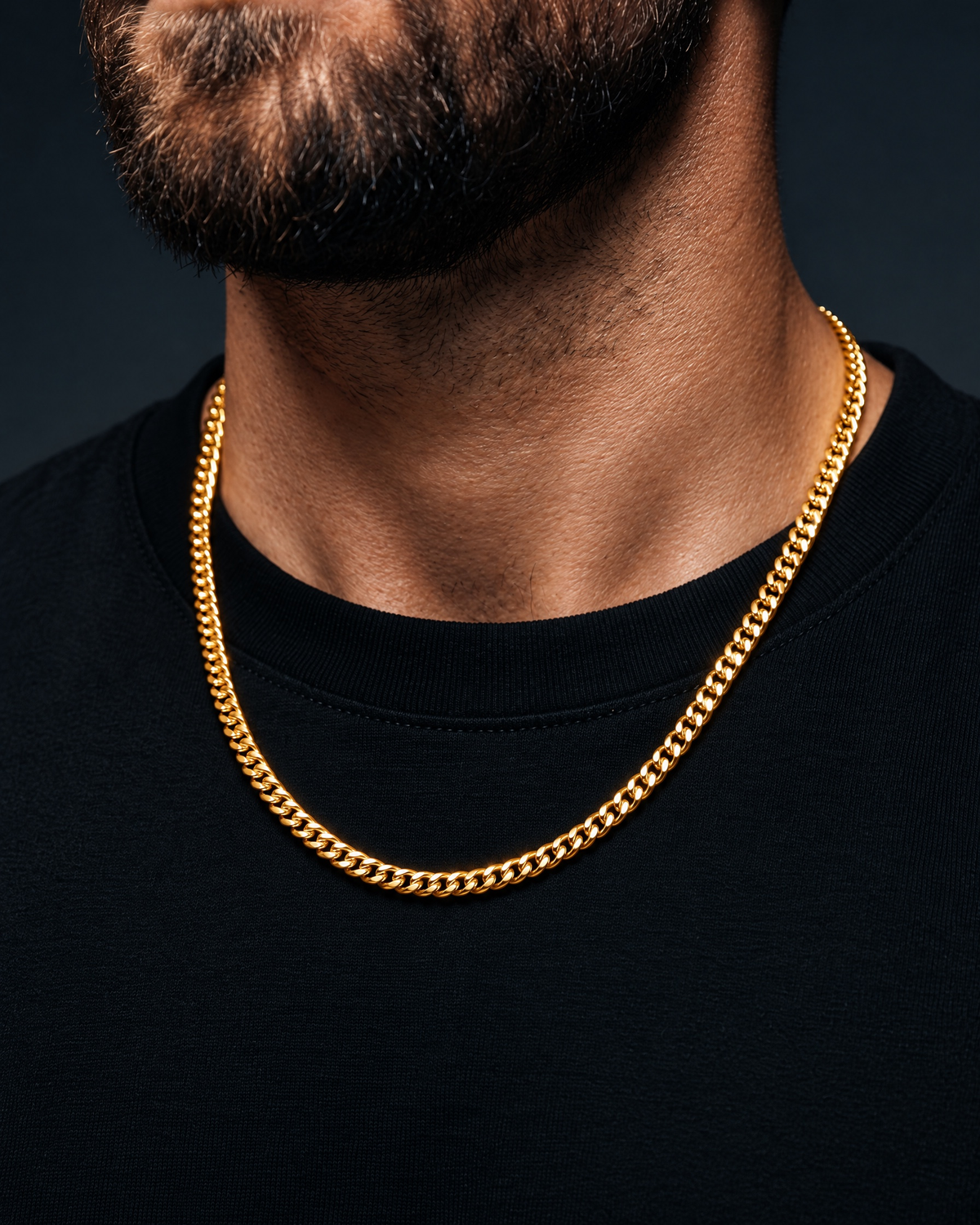 CLEAN CUBANA CHAIN. - 4MM GOLD - Drippy Amsterdam