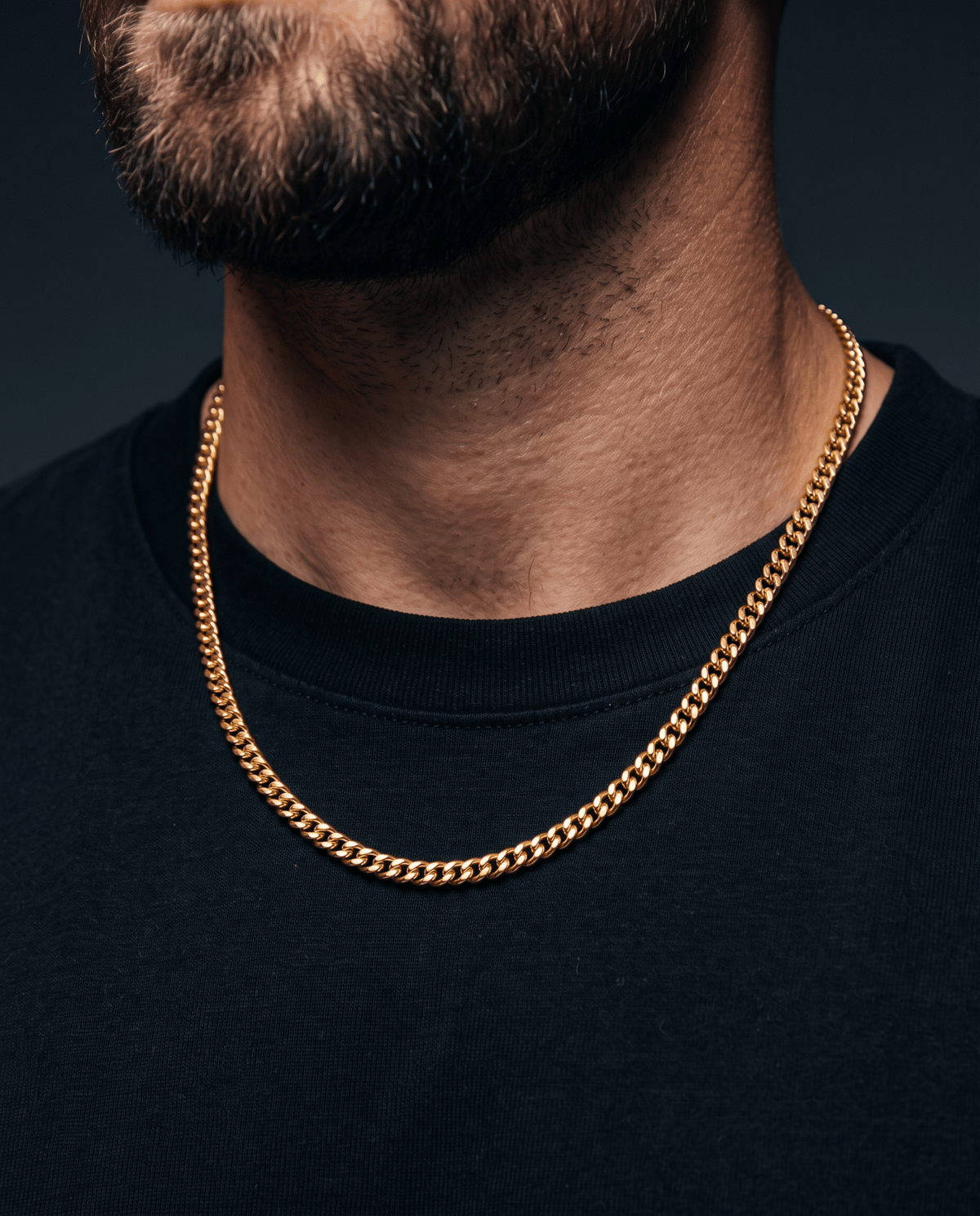 CLEAN CUBANA CHAIN. - 4MM GOLD - Drippy Amsterdam