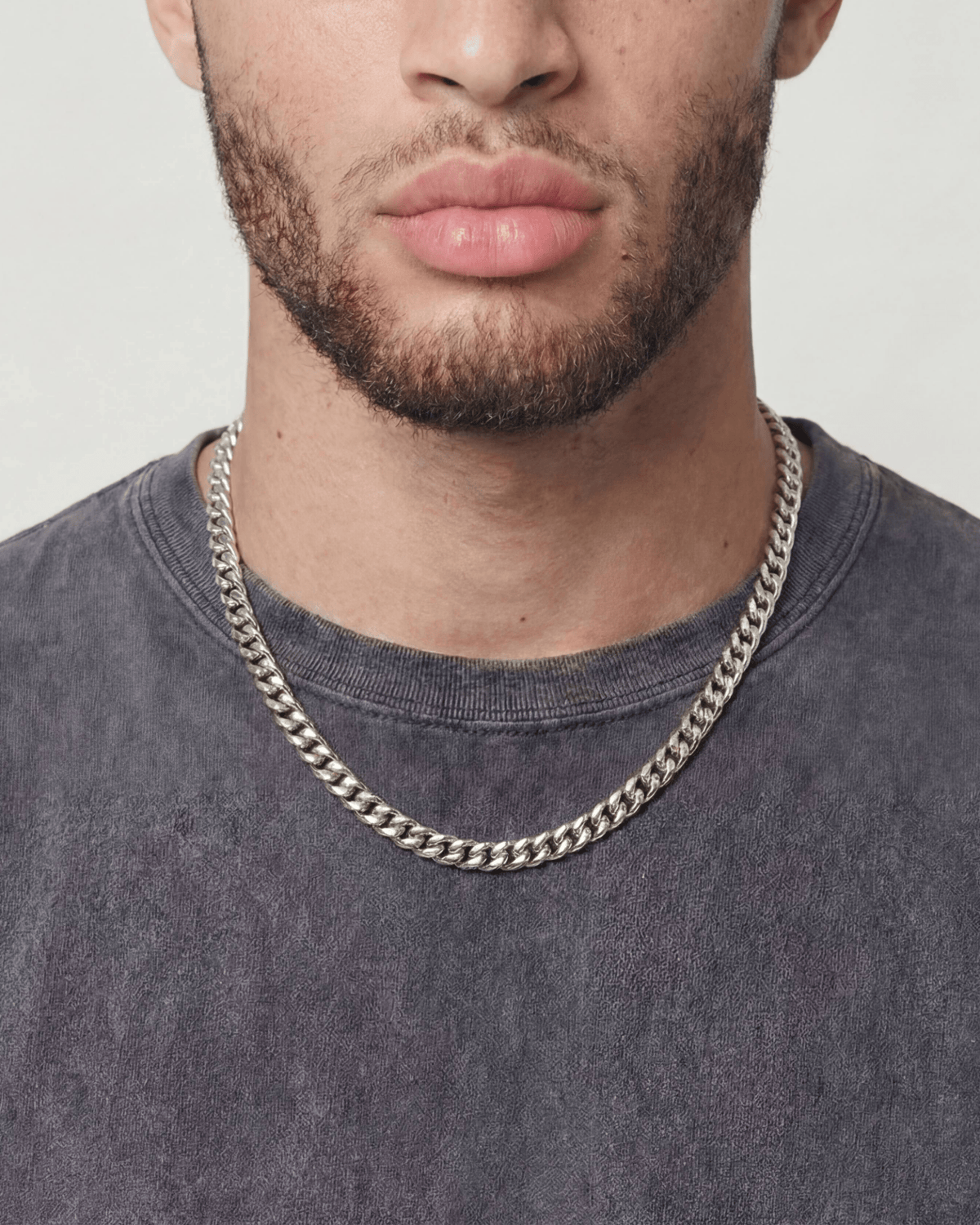 CLEAN CUBANA CHAIN. - 6MM WHITE GOLD | Drippy Amsterdam