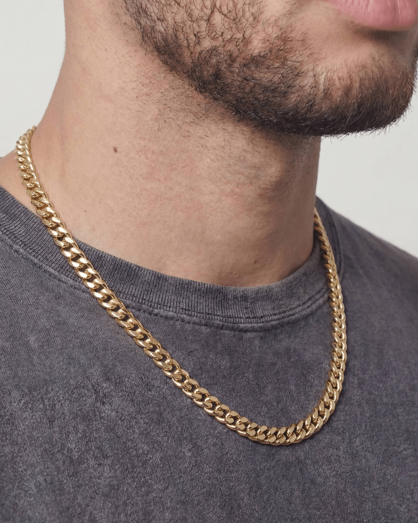 CLEAN CUBANA CHAIN. - 6MM GOLD - Drippy Amsterdam