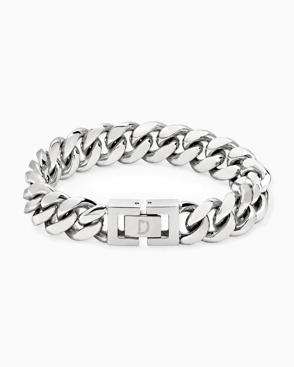 12mm white gold Clean Cubana bracelet