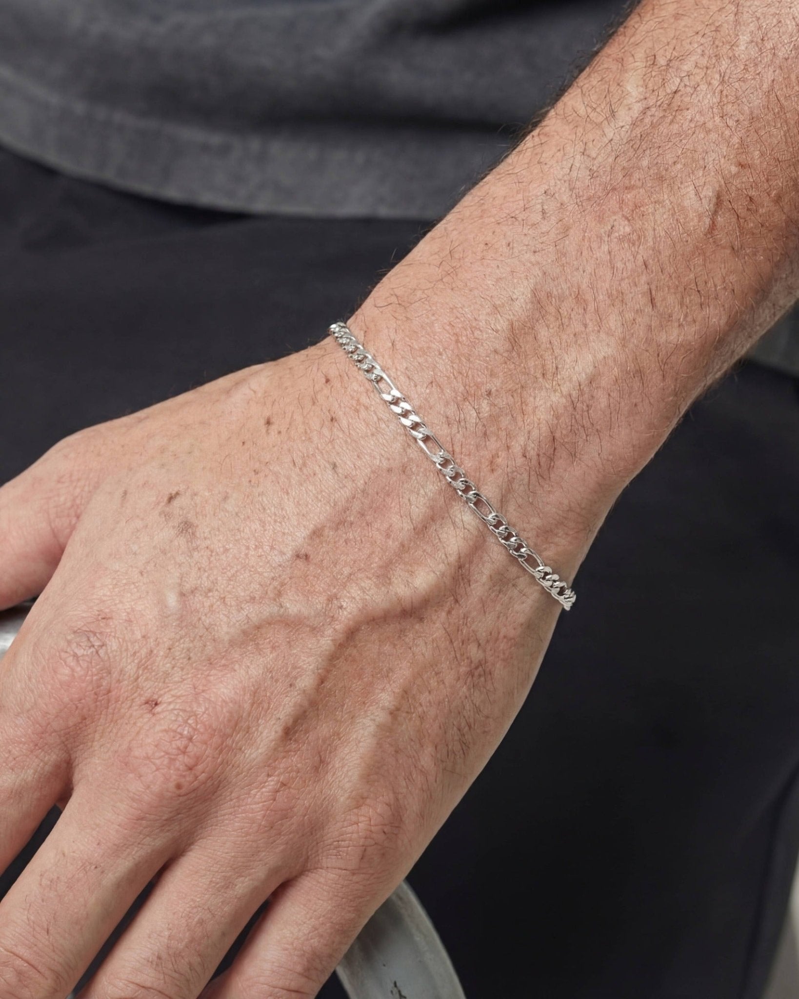 CLEAN FIGARO BRACELET. - 3MM - Drippy Amsterdam