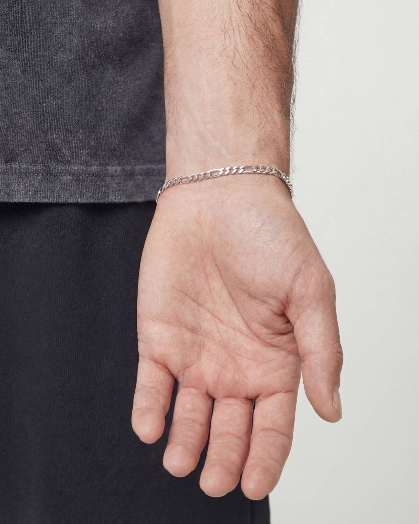 CLEAN FIGARO BRACELET. - 3MM - Drippy Amsterdam